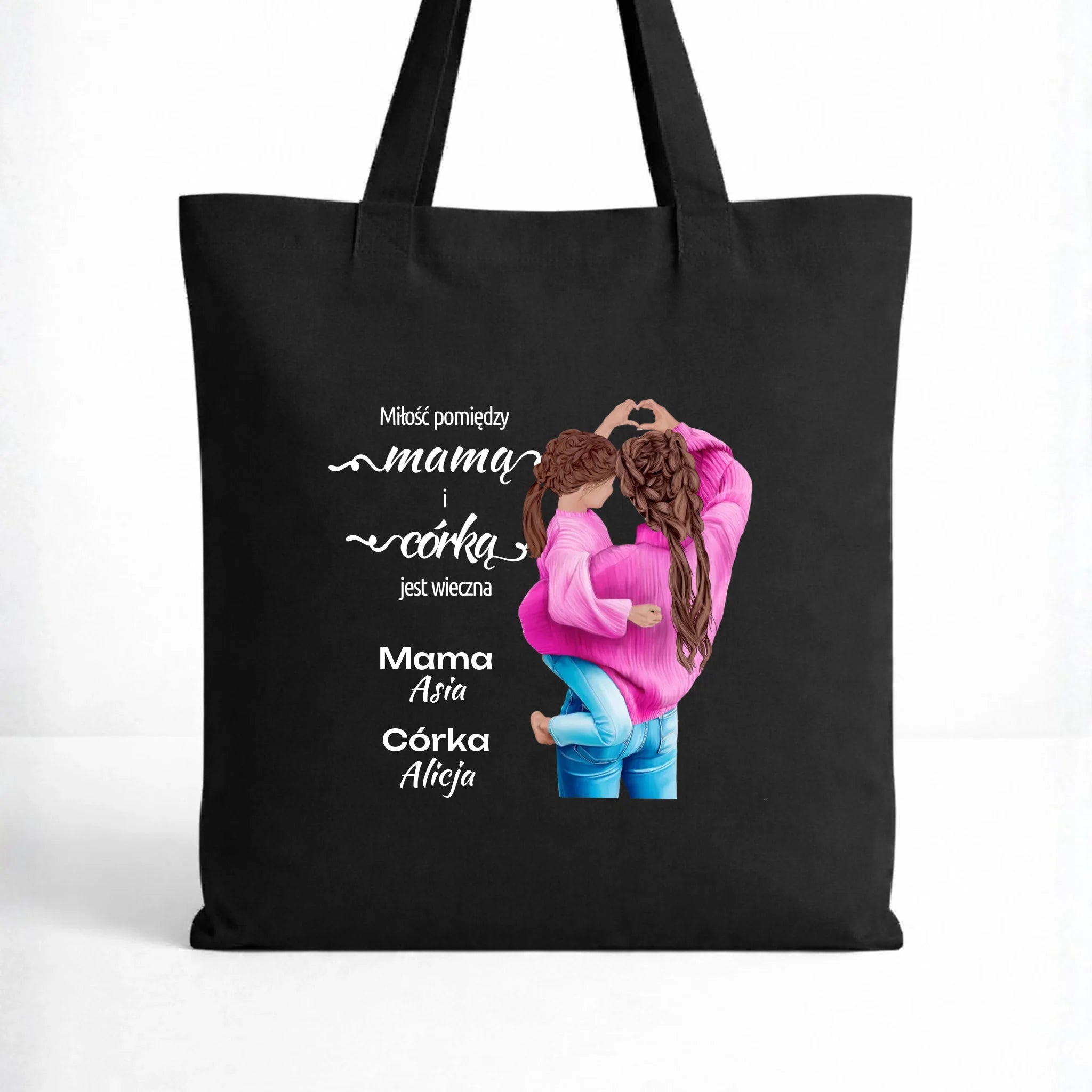 Torba dla mamy od córki - Miłość jest wieczna - personalizowana DM38 - StoryCups.pl