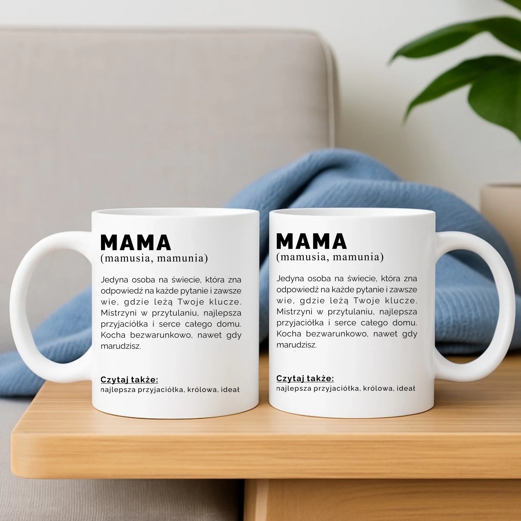 Zestaw poduszka i kubek dla mamy - Mama definicja DM40 - StoryCups.pl