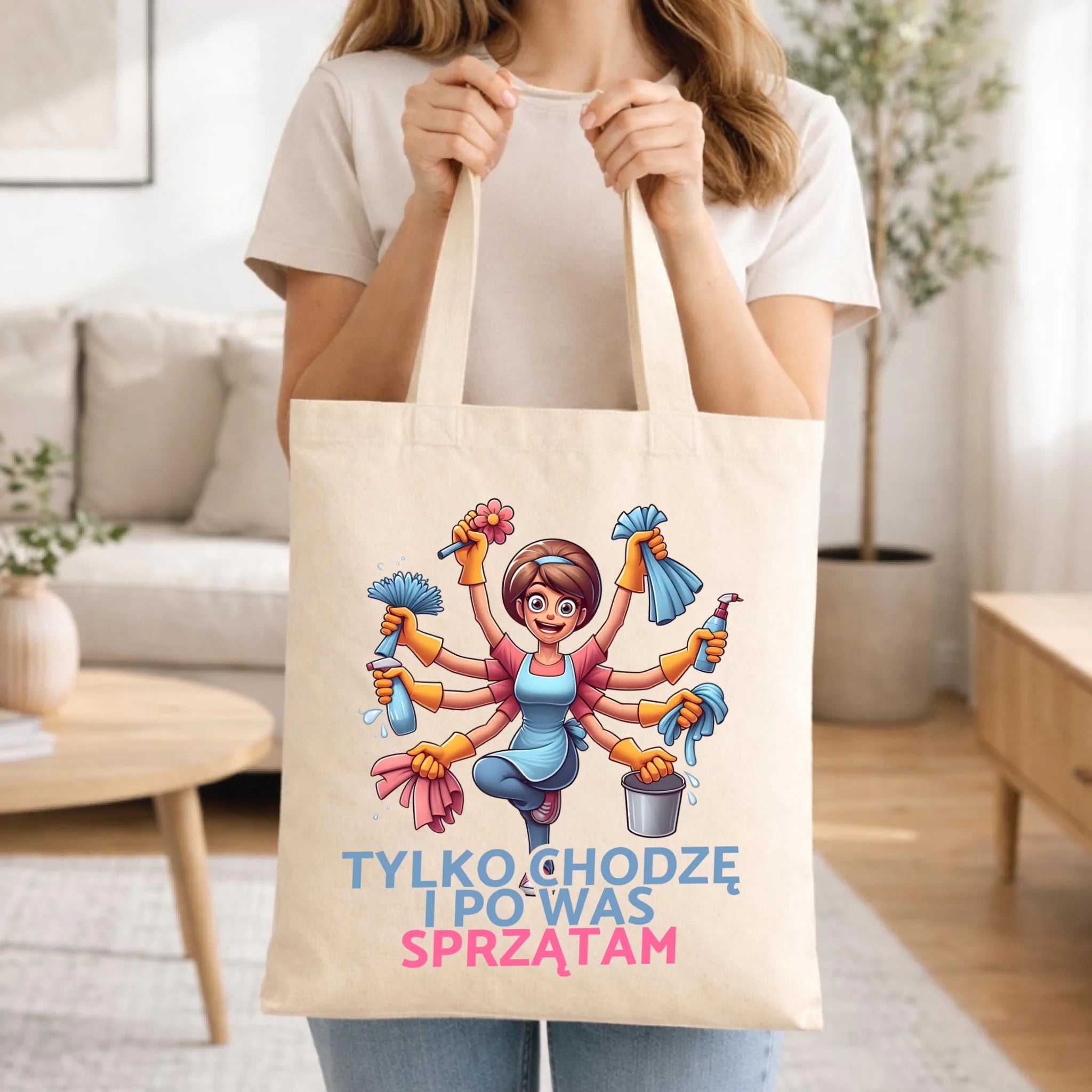 Torba dla mamy - Tylko chodzę i po Was sprzątam DM42 - StoryCups.pl