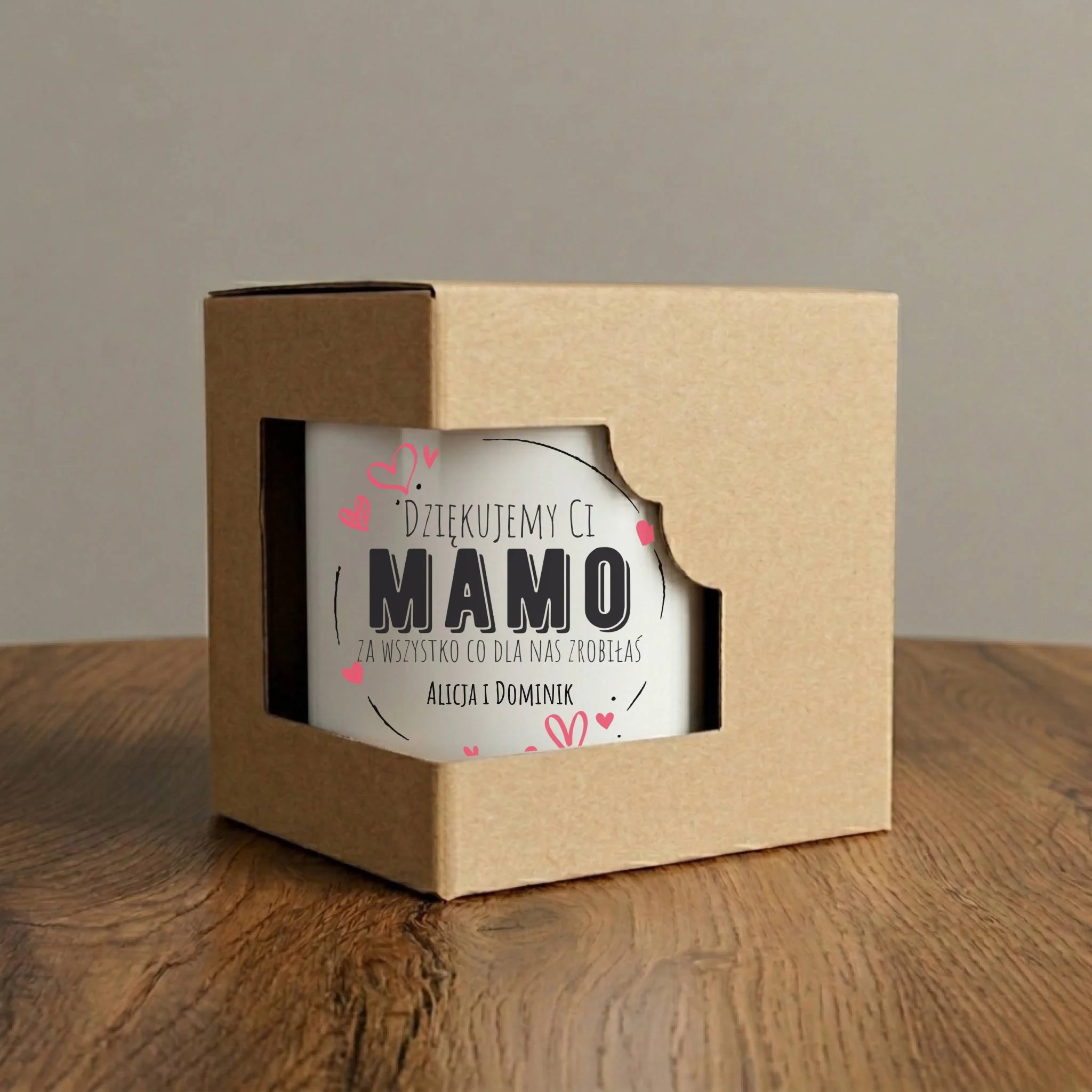 Kubek dla mamy - Dziękujemy Ci Mamo - personalizowany DM43 - StoryCups.pl