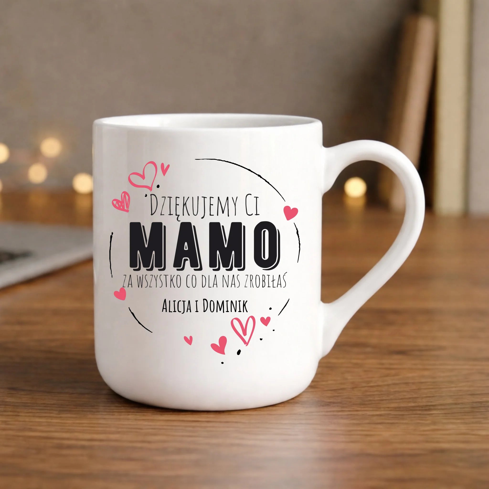 Kubek elegant dla mamy - Dziękujemy Ci Mamo - personalizowany DM43 - StoryCups.pl