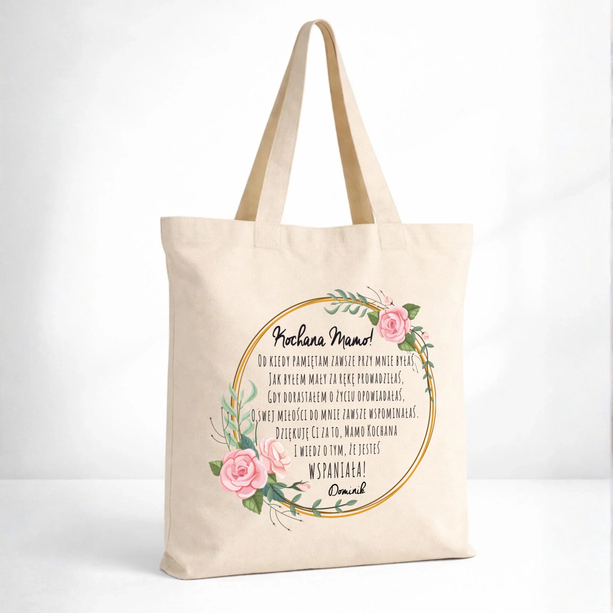 Torba dla mamy od syna - Kochana Mamo jesteś wspaniała - personalizowana DM44 - StoryCups.pl