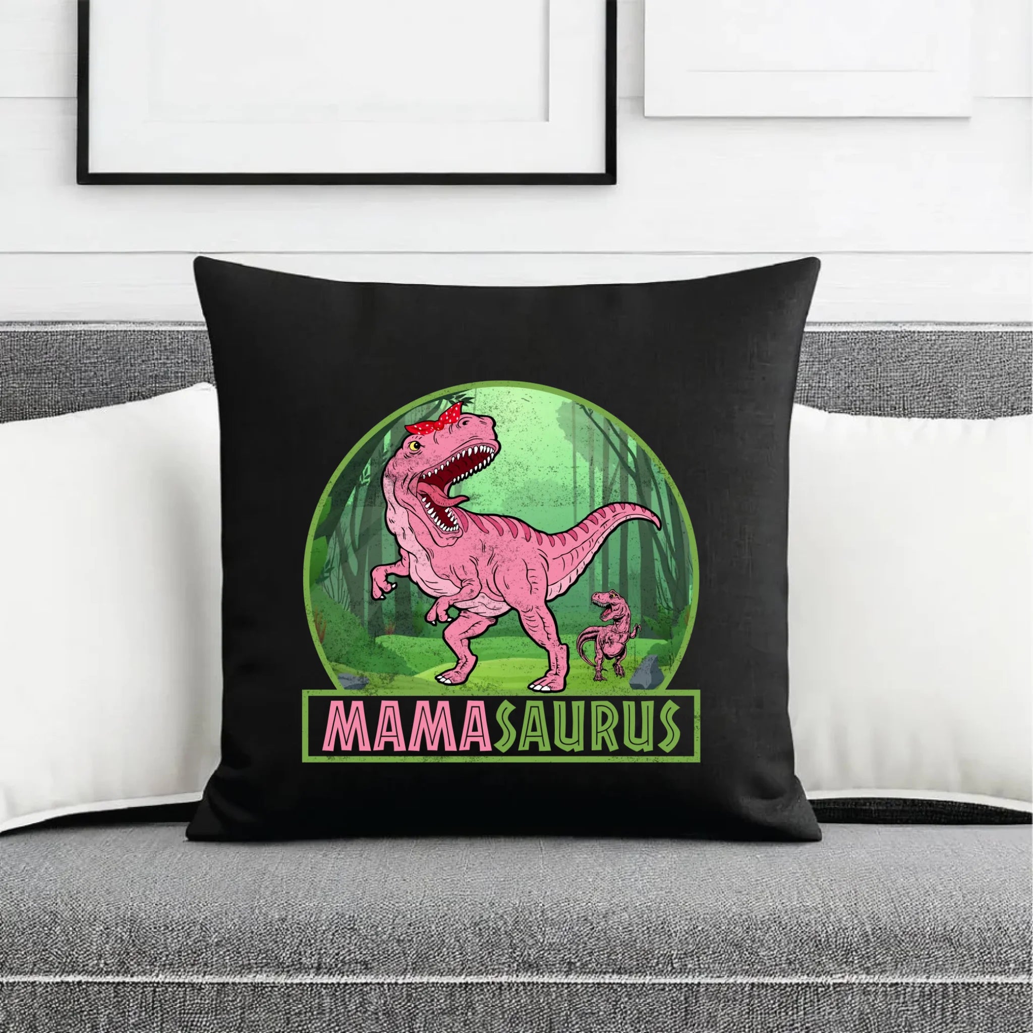 Poduszka dekoracyjna dla mamy - Mamasaurus DM45 - StoryCups.pl