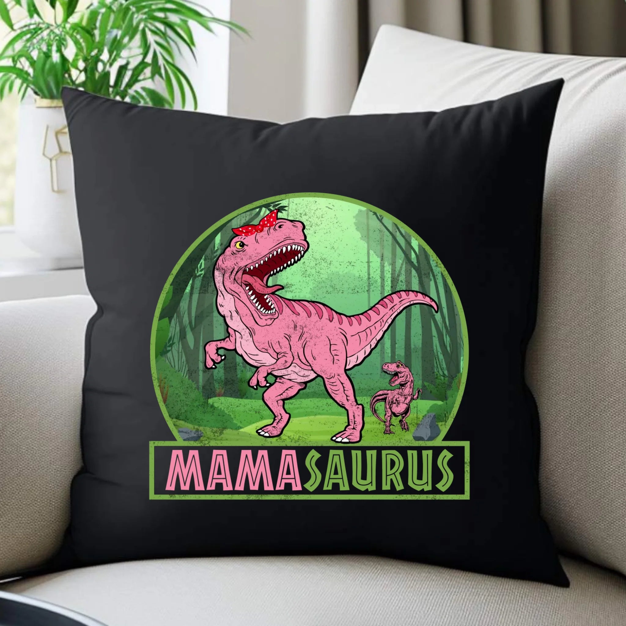 Poduszka dekoracyjna dla mamy - Mamasaurus DM45 - StoryCups.pl