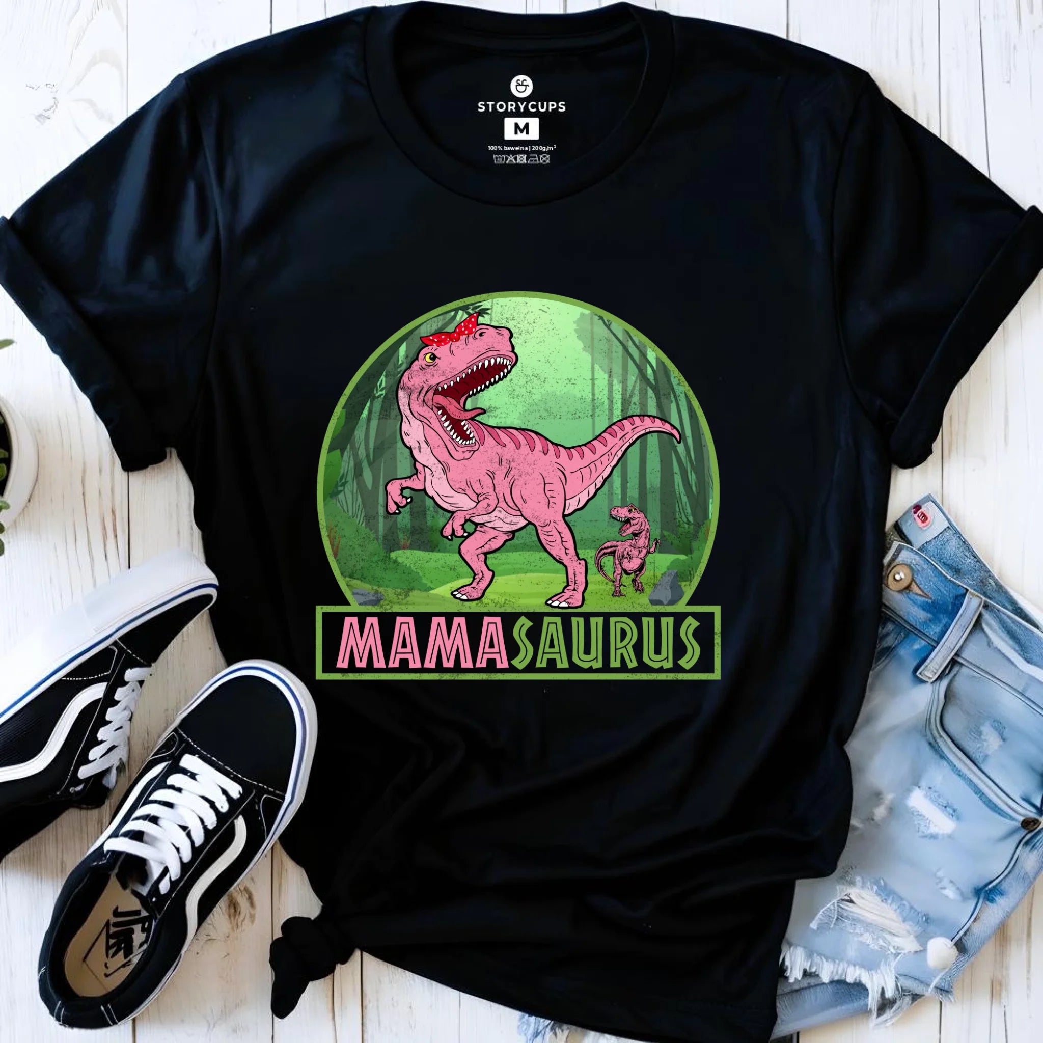 Koszulka dla mamy - Mamasaurus DM45 - StoryCups.pl