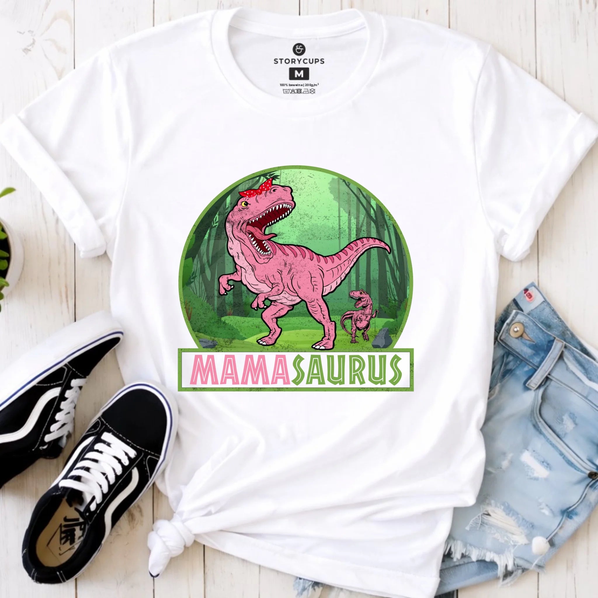 Koszulka dla mamy - Mamasaurus DM45 - StoryCups.pl
