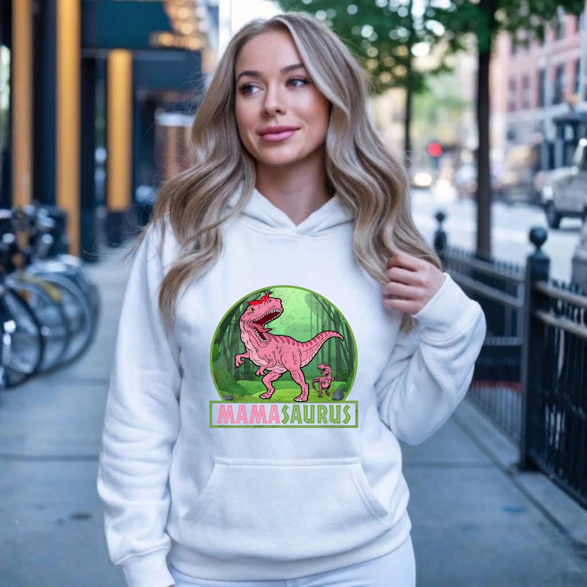 Bluza z kapturem dla mamy - Mamasaurus DM45 - StoryCups.pl