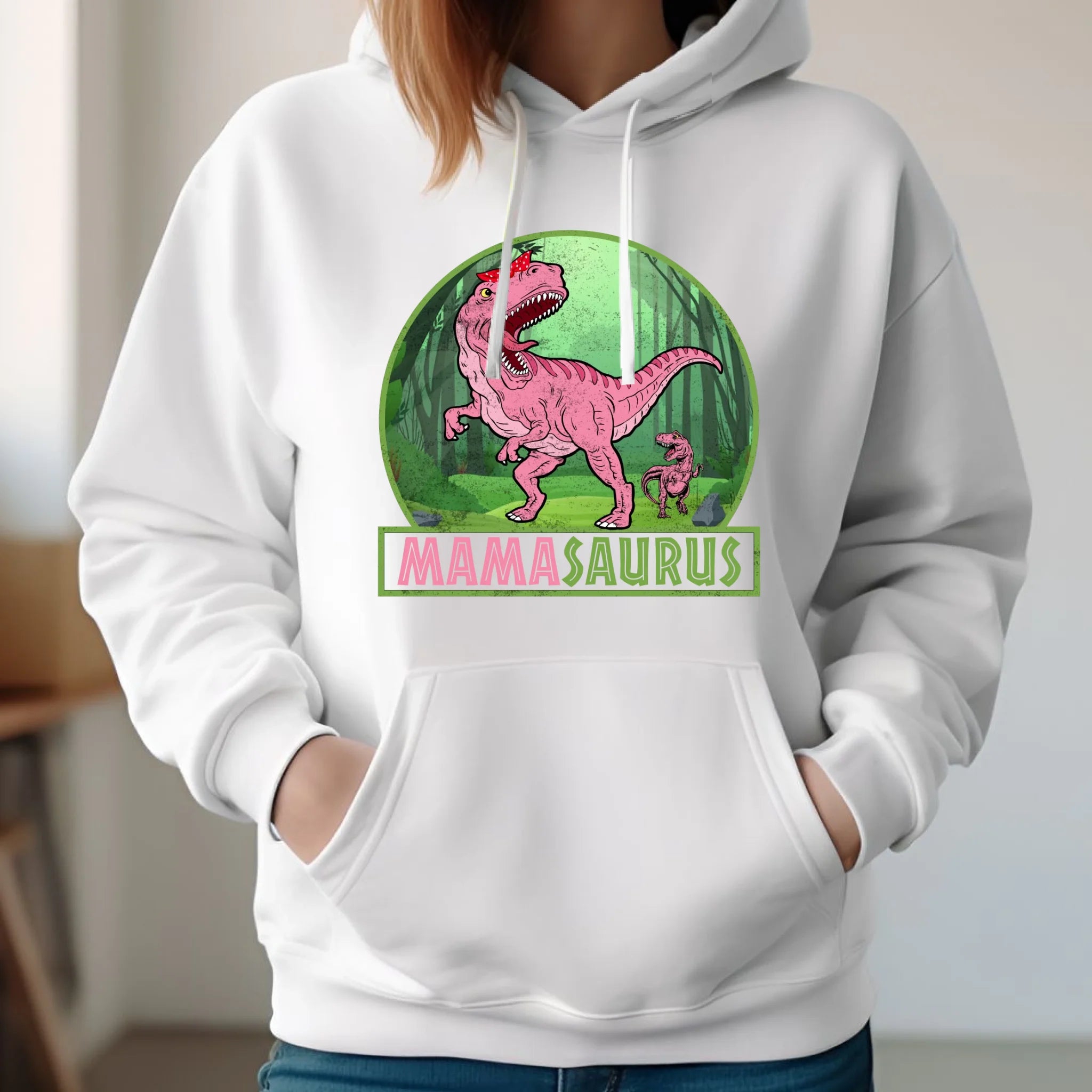 Bluza z kapturem dla mamy - Mamasaurus DM45 - StoryCups.pl