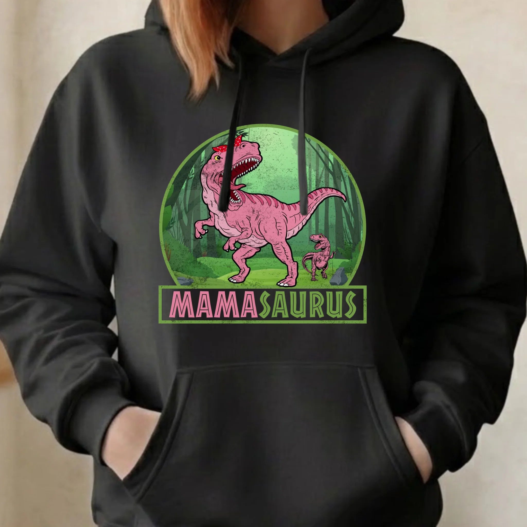 Bluza z kapturem dla mamy - Mamasaurus DM45 - StoryCups.pl