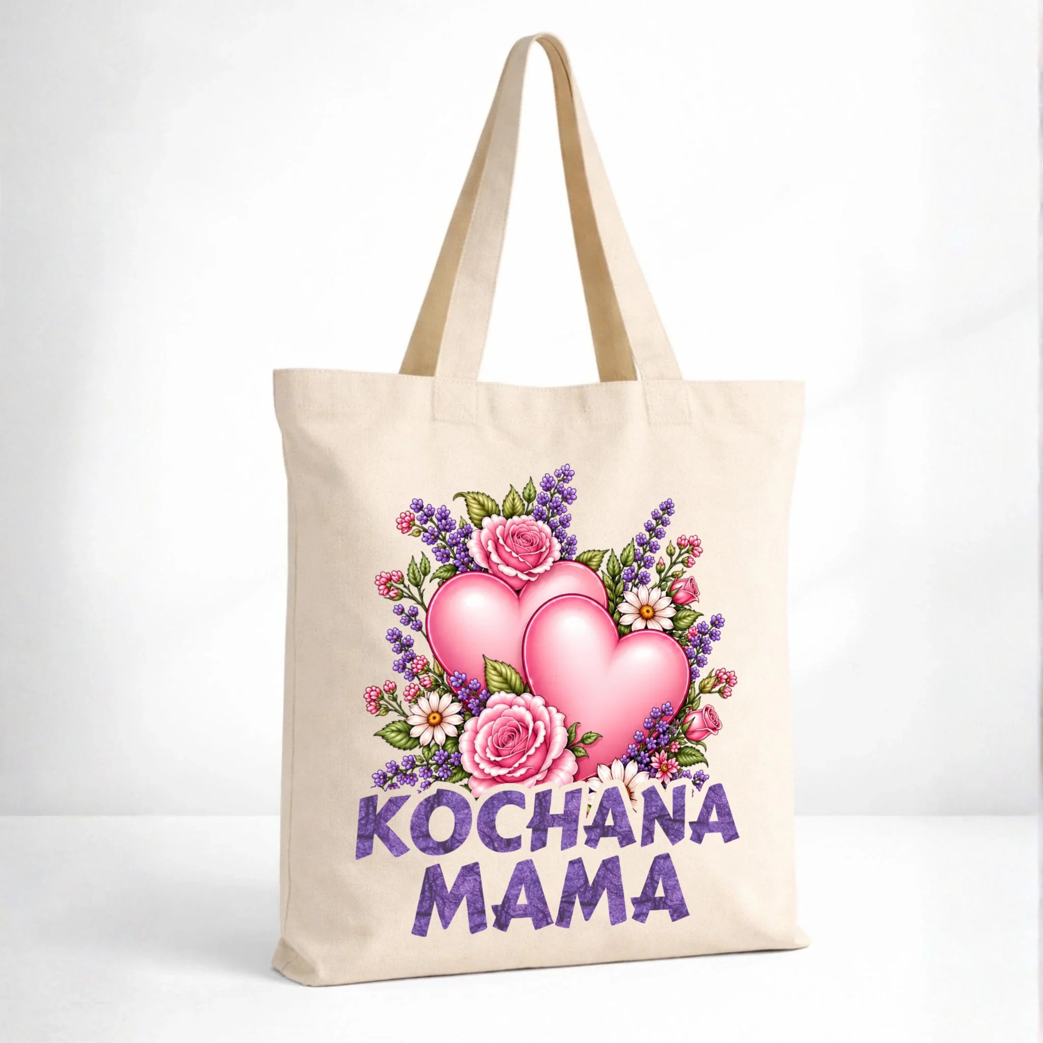 Torba dla mamy - Kochana Mama bukiet z sercem DM46 - StoryCups.pl