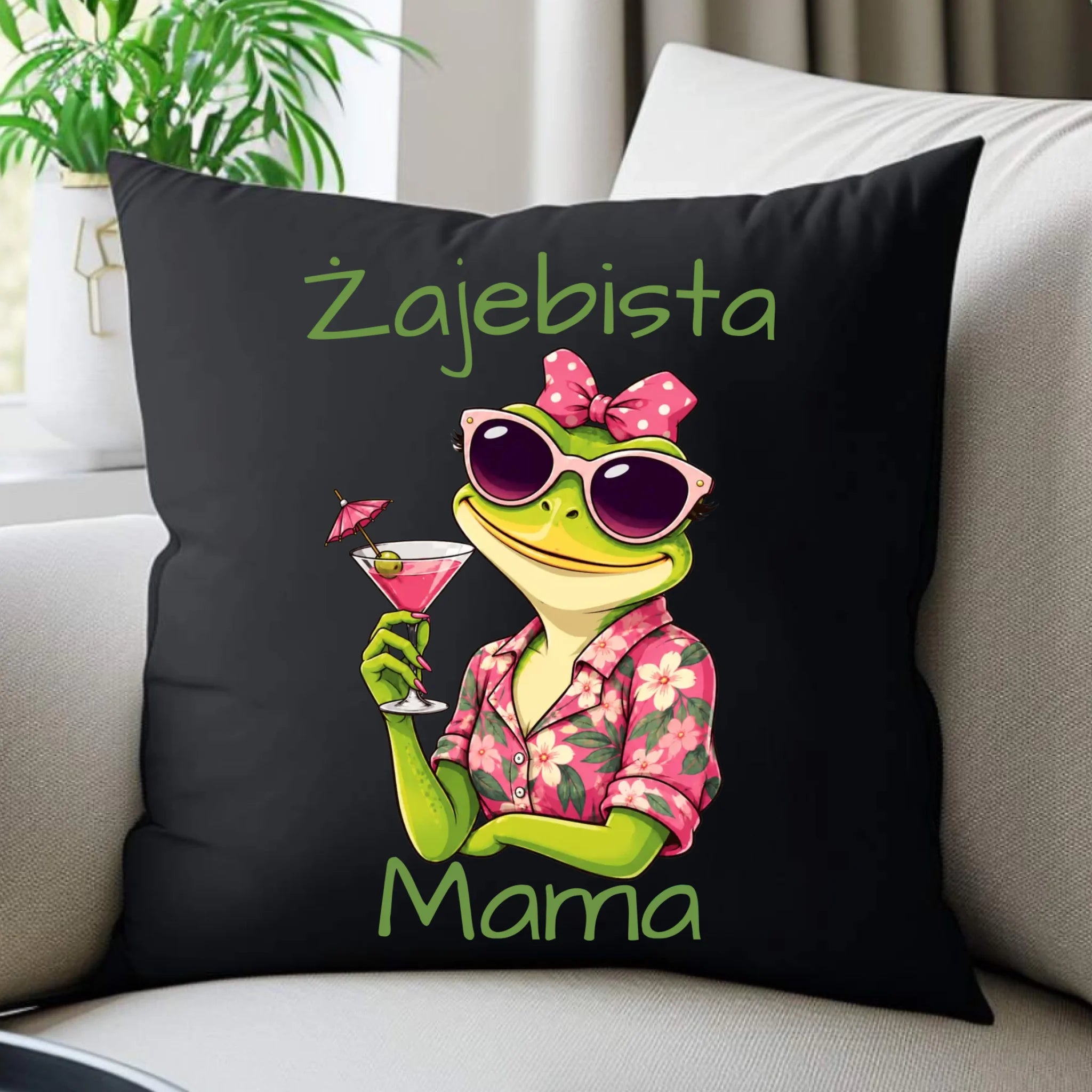 Poduszka dekoracyjna dla mamy - Żajebista Mama DM47 - StoryCups.pl