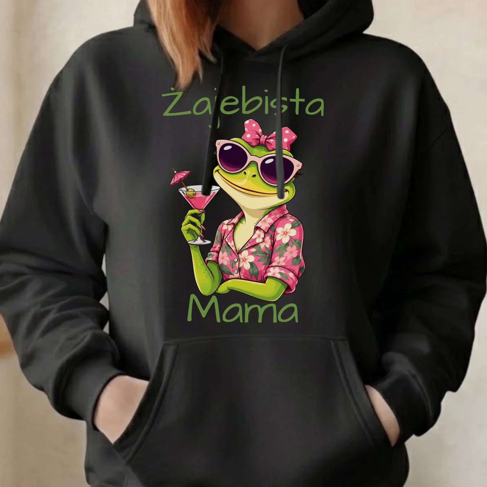 Bluza z kapturem dla mamy - Żajebista Mama DM47 - StoryCups.pl