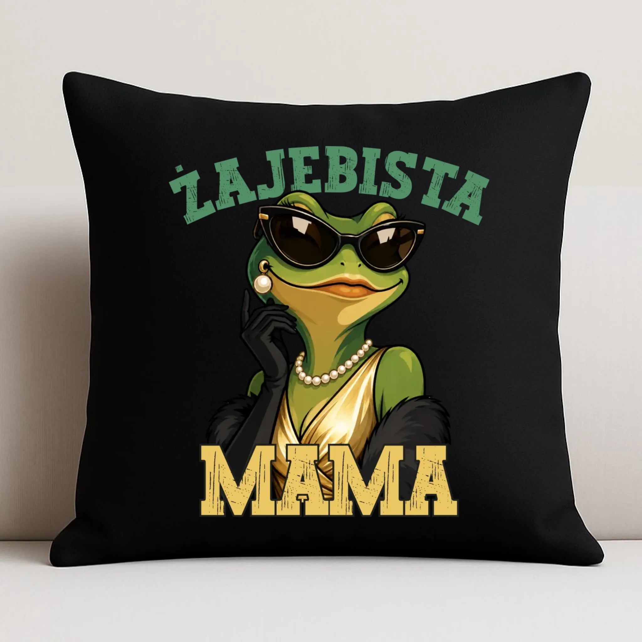 Poduszka dekoracyjna dla mamy - Żajebista Mama Glamour DM48 - StoryCups.pl