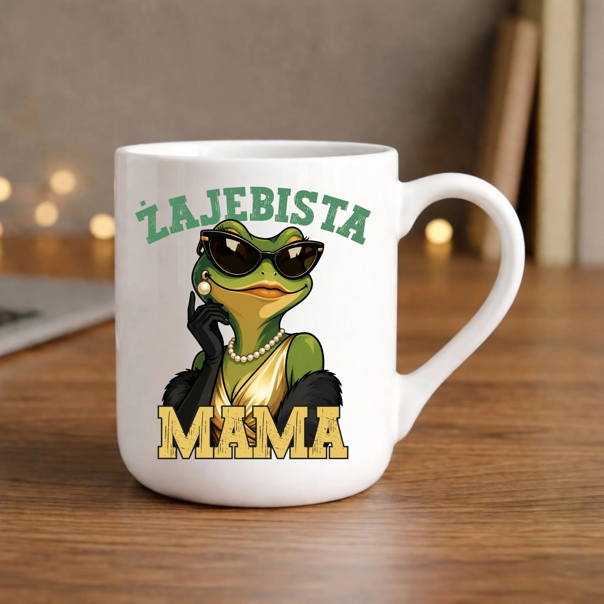 Kubek elegant dla mamy - Żajebista Mama Glamour DM48 - StoryCups.pl