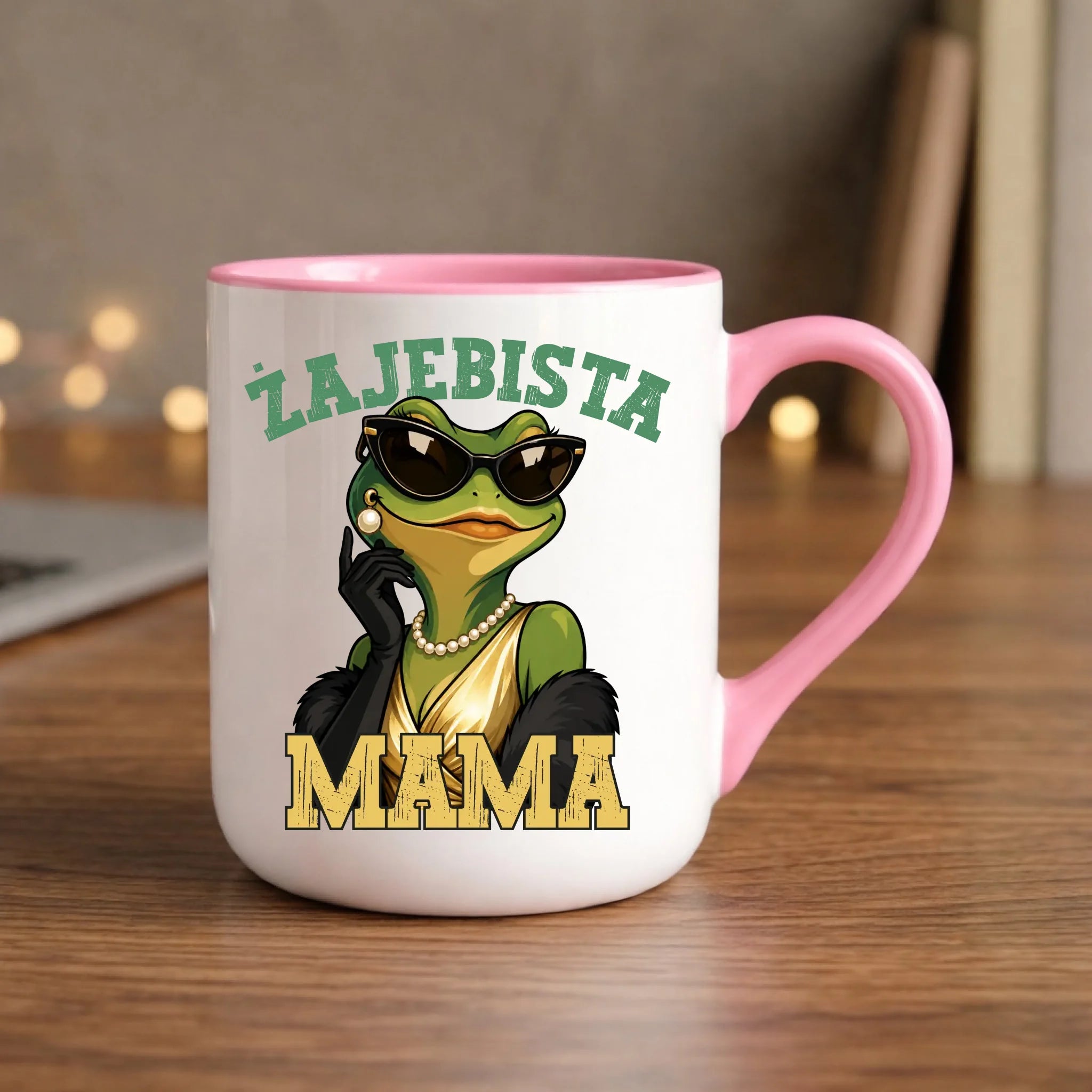 Kubek elegant dla mamy - Żajebista Mama Glamour DM48 - StoryCups.pl