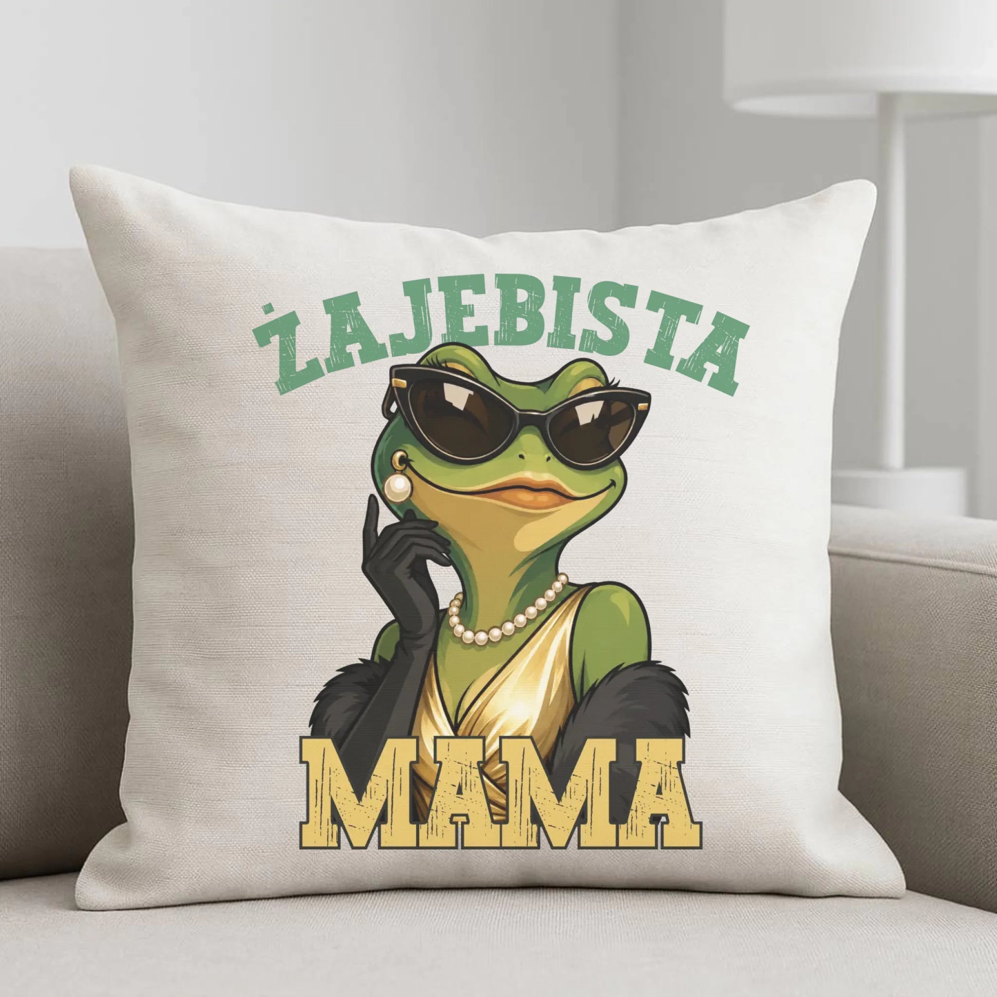 Poduszka dla mamy - Żajebista Mama Glamour DM48 - StoryCups.pl