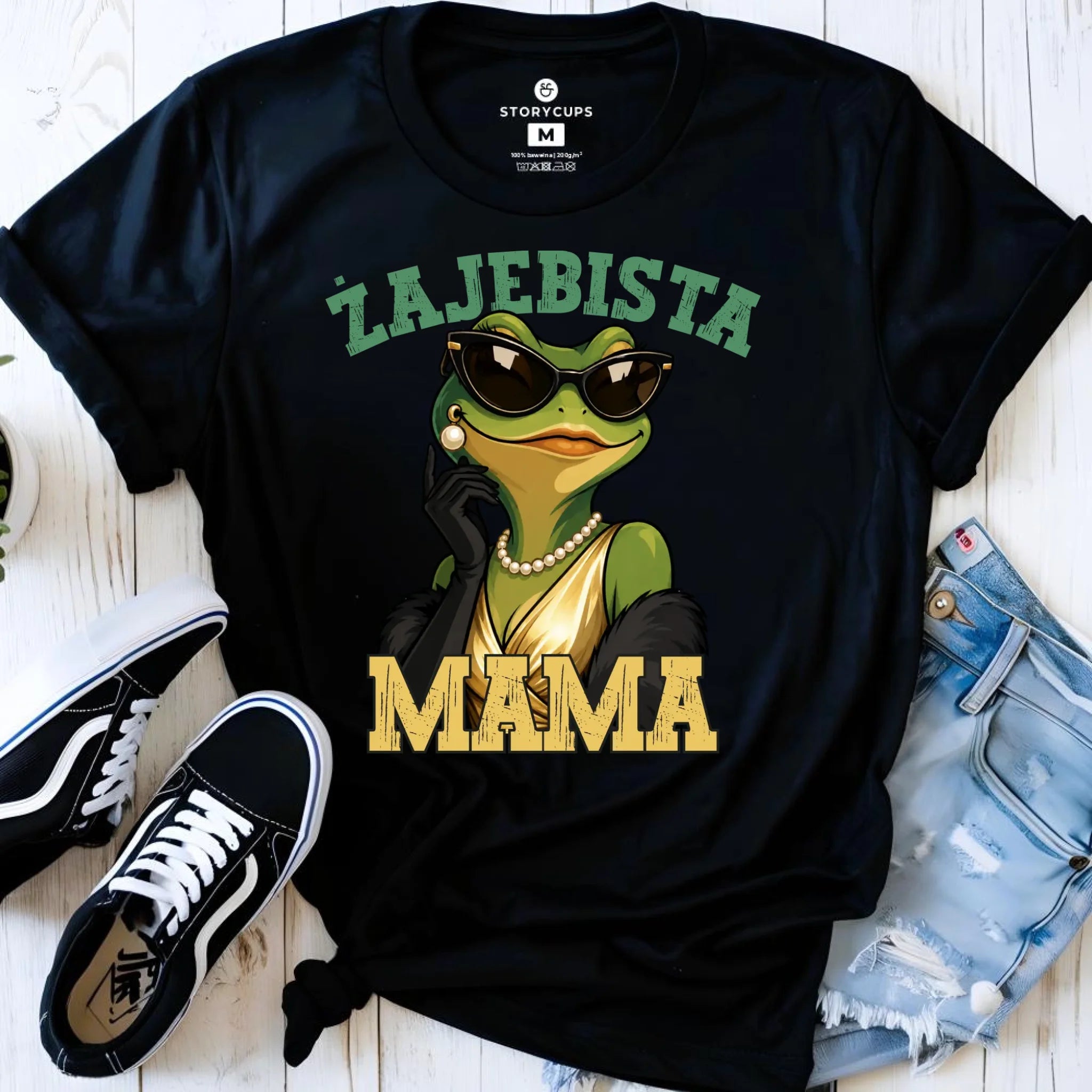 Koszulka dla mamy - Żajebista Mama Glamour DM48 - StoryCups.pl