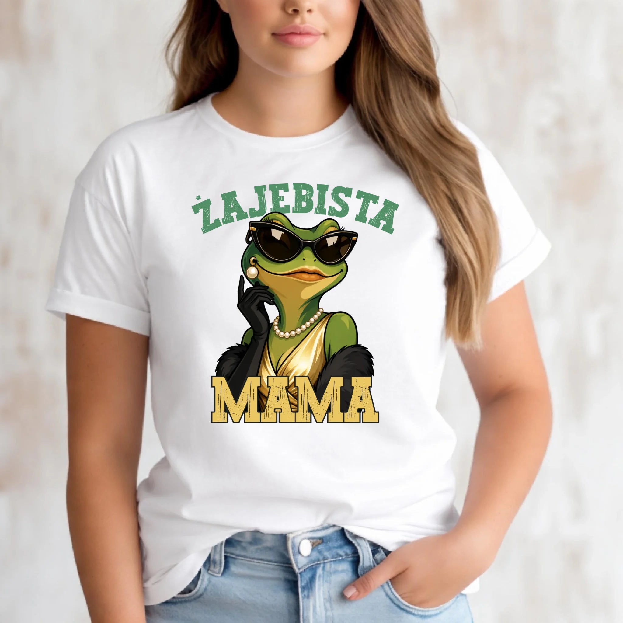 Koszulka dla mamy - Żajebista Mama Glamour DM48 - StoryCups.pl