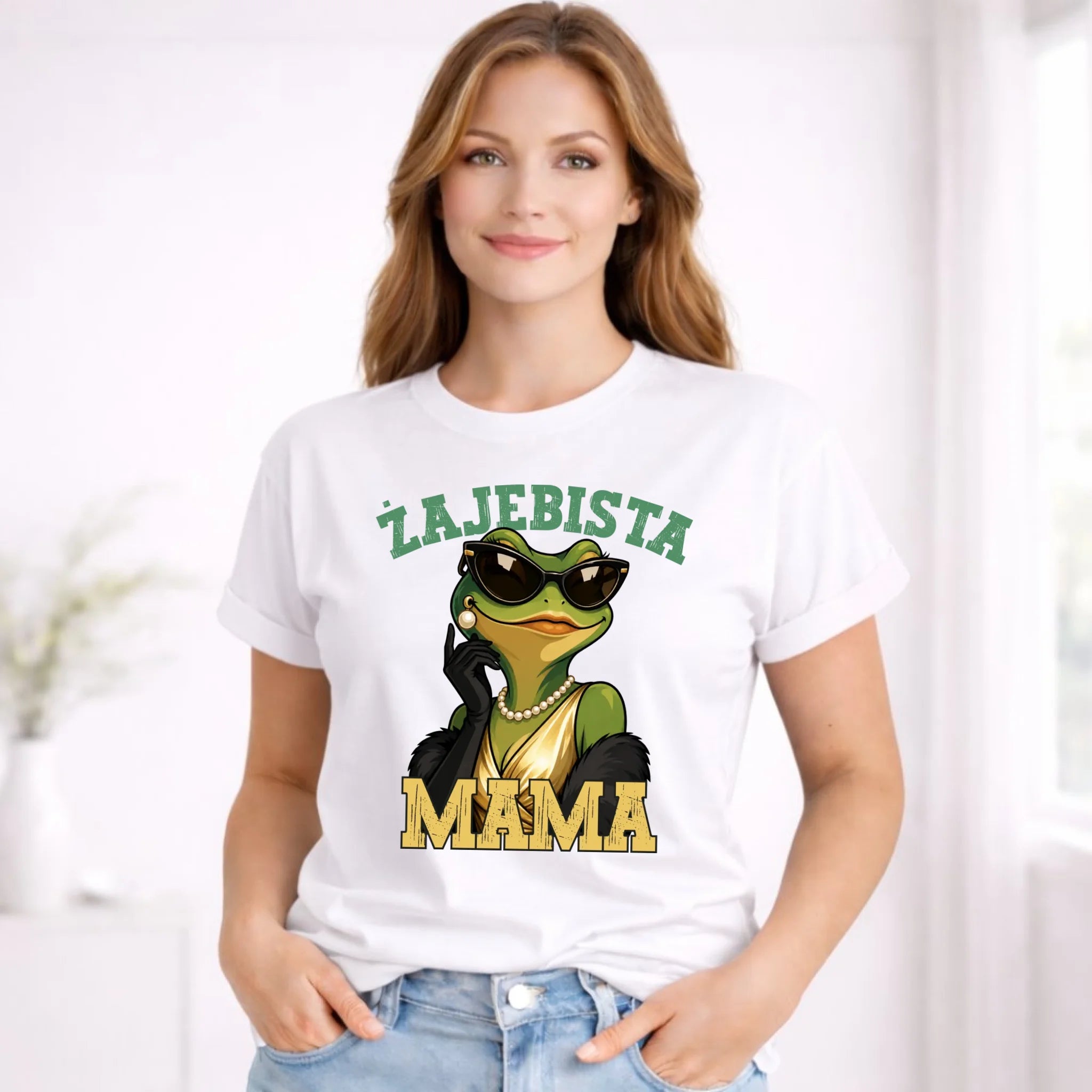Koszulka dla mamy - Żajebista Mama Glamour DM48 - StoryCups.pl