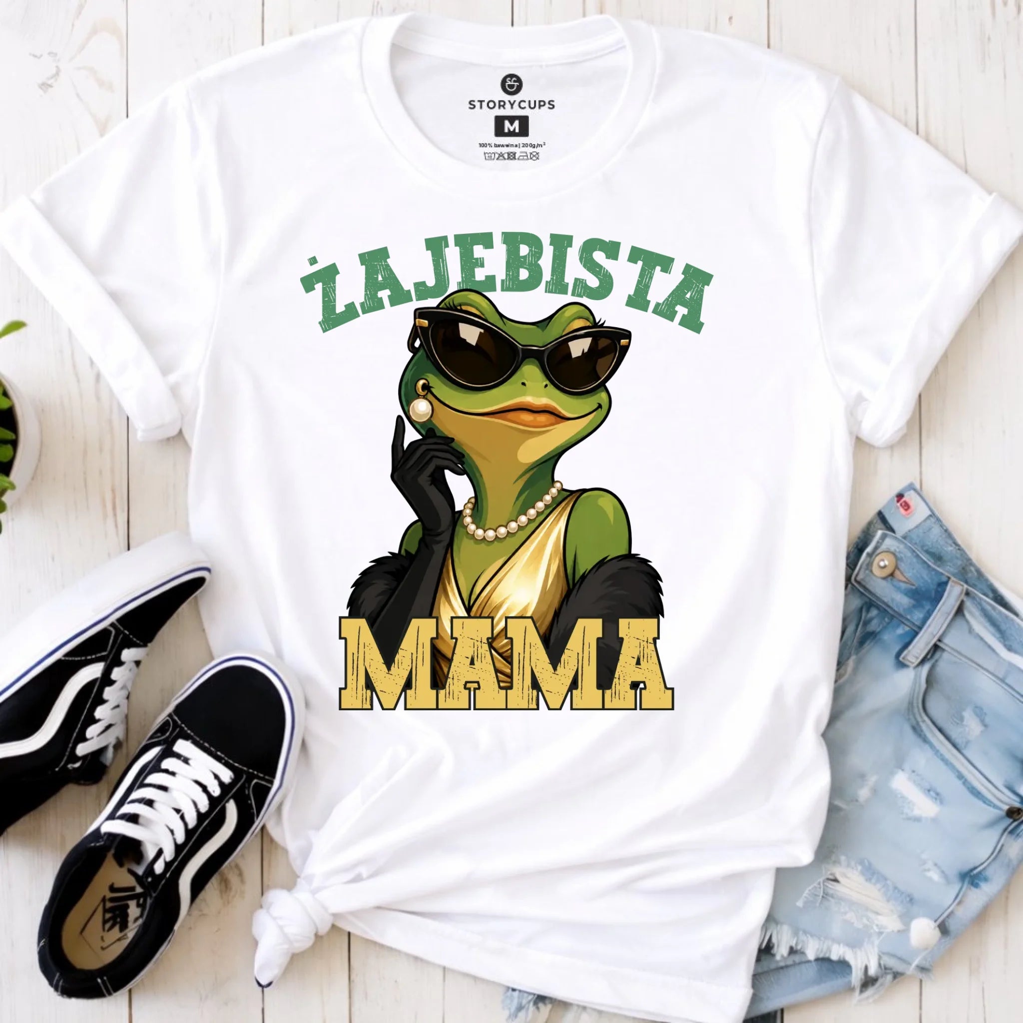 Koszulka dla mamy - Żajebista Mama Glamour DM48 - StoryCups.pl