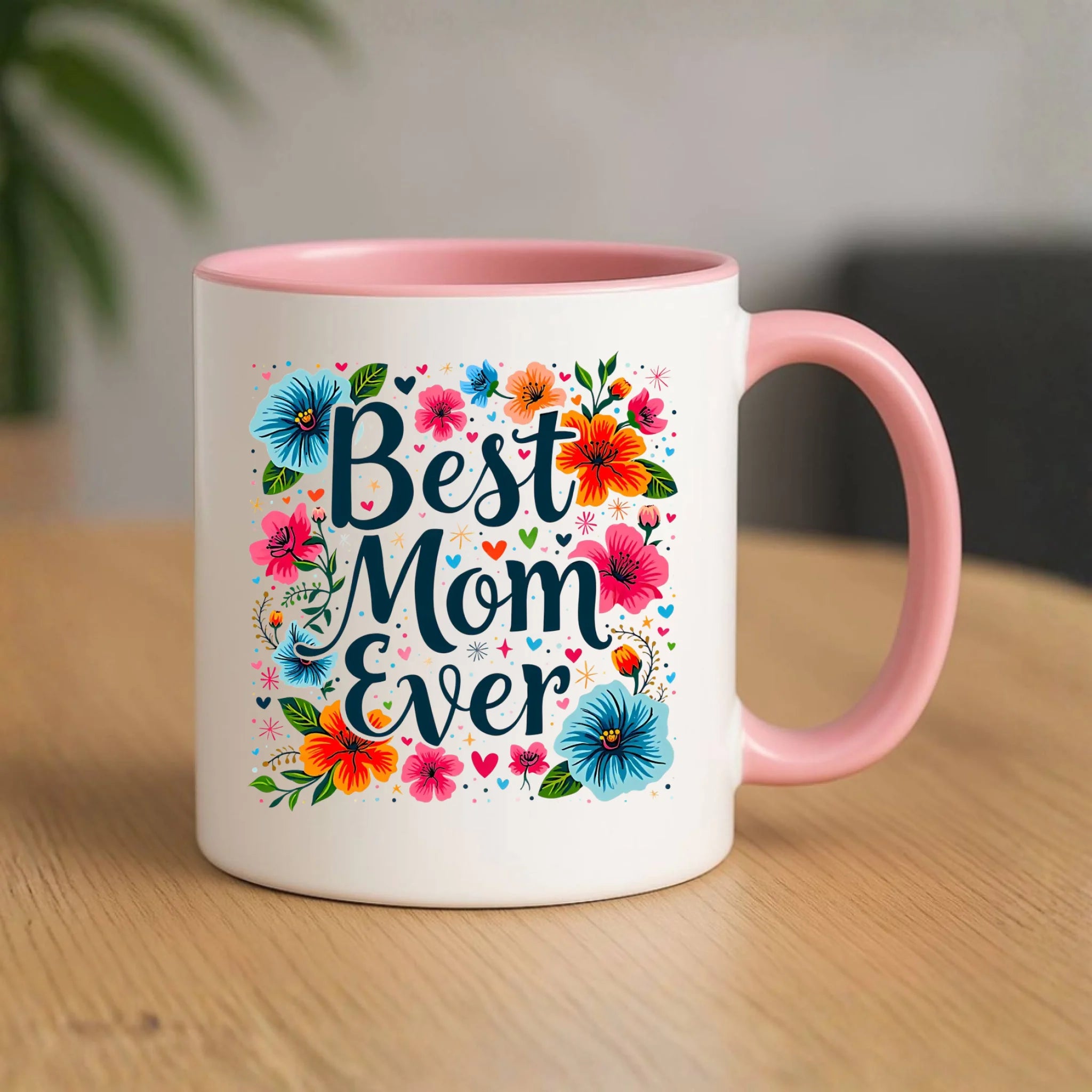 Kubek dla mamy - Kwiaty - Best mom ever DM34 - StoryCups.pl