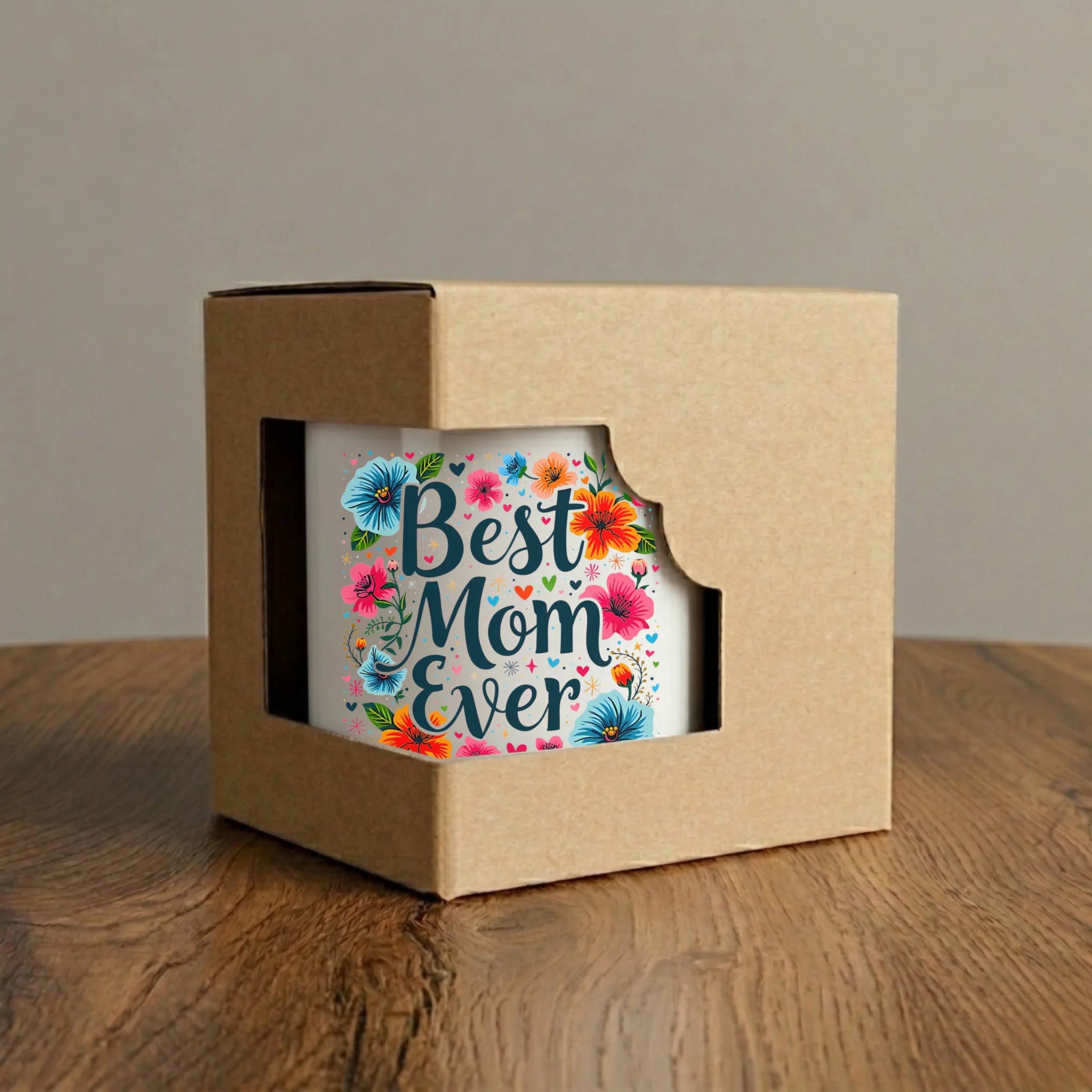Kubek dla mamy - Kwiaty - Best mom ever DM34 - StoryCups.pl
