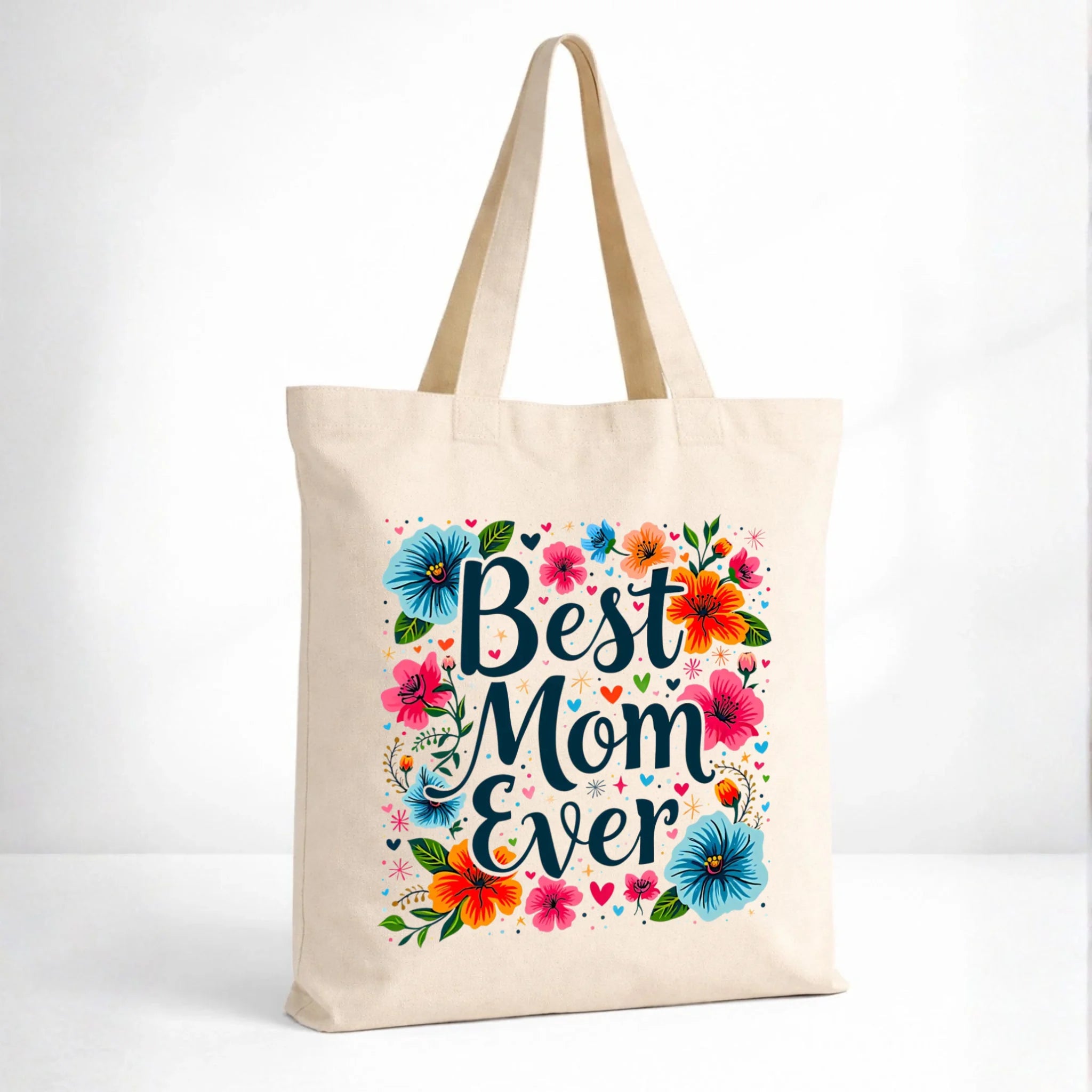 Torba dla mamy - Kwiaty - Best mom ever DM34 - StoryCups.pl