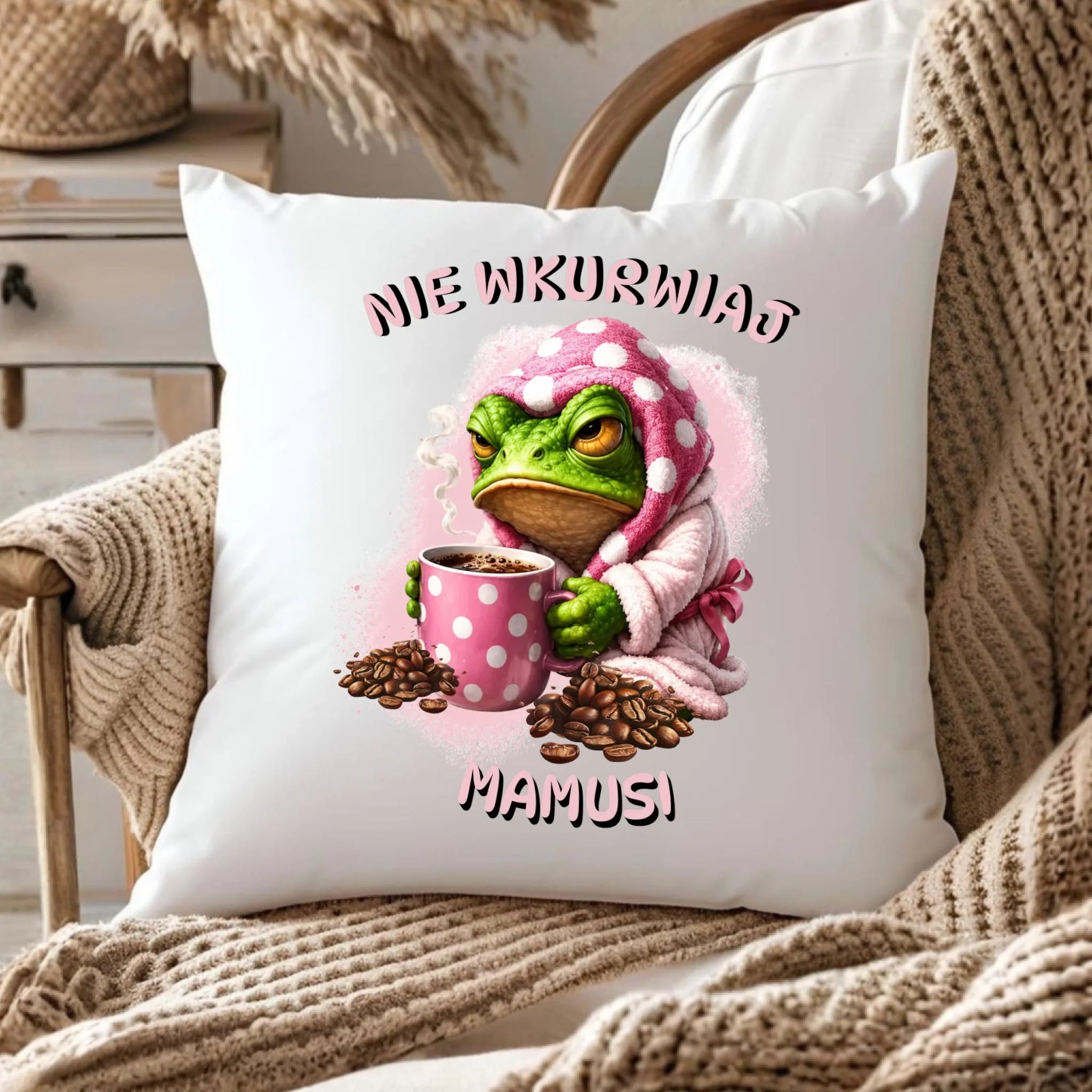 Poduszka dla mamy - Nie wku*wiaj mamusi - bez cenzury DM49 - StoryCups.pl