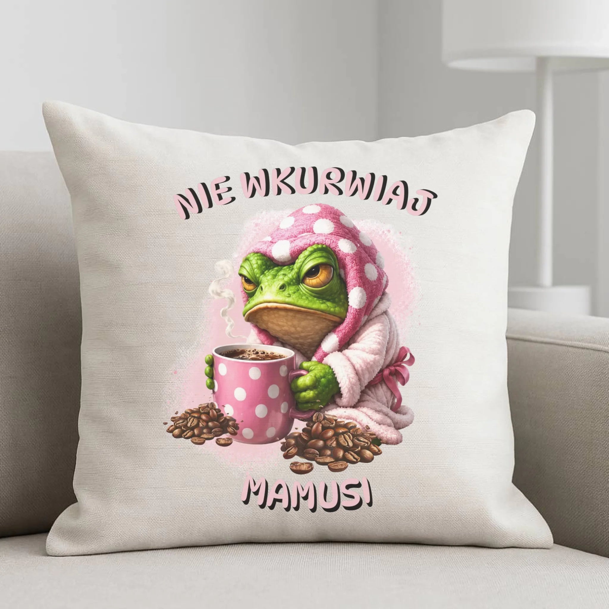 Poduszka dla mamy - Nie wku*wiaj mamusi - bez cenzury DM49 - StoryCups.pl