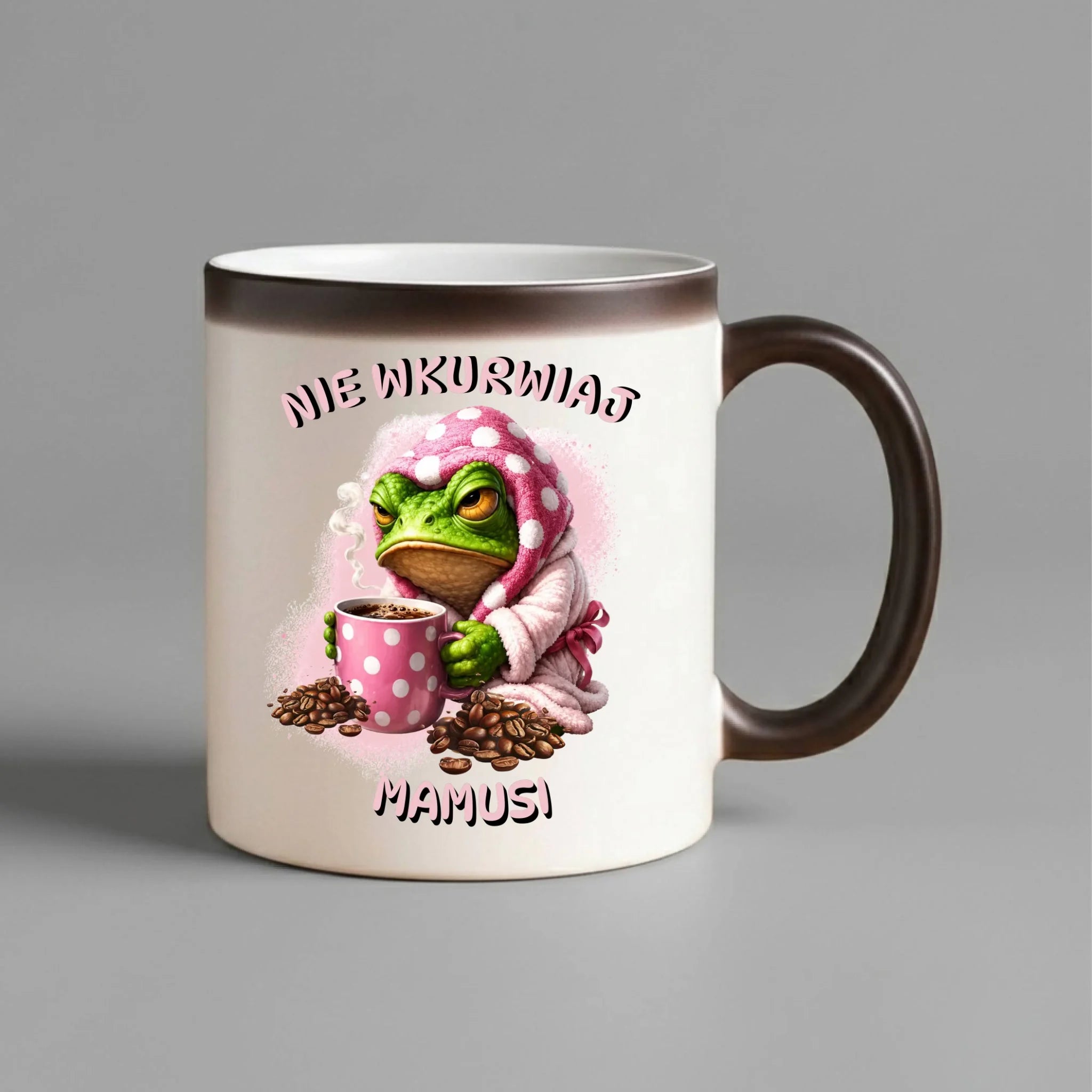Kubek magiczny dla mamy - Nie wku*wiaj mamusi - bez cenzury DM49 - StoryCups.pl