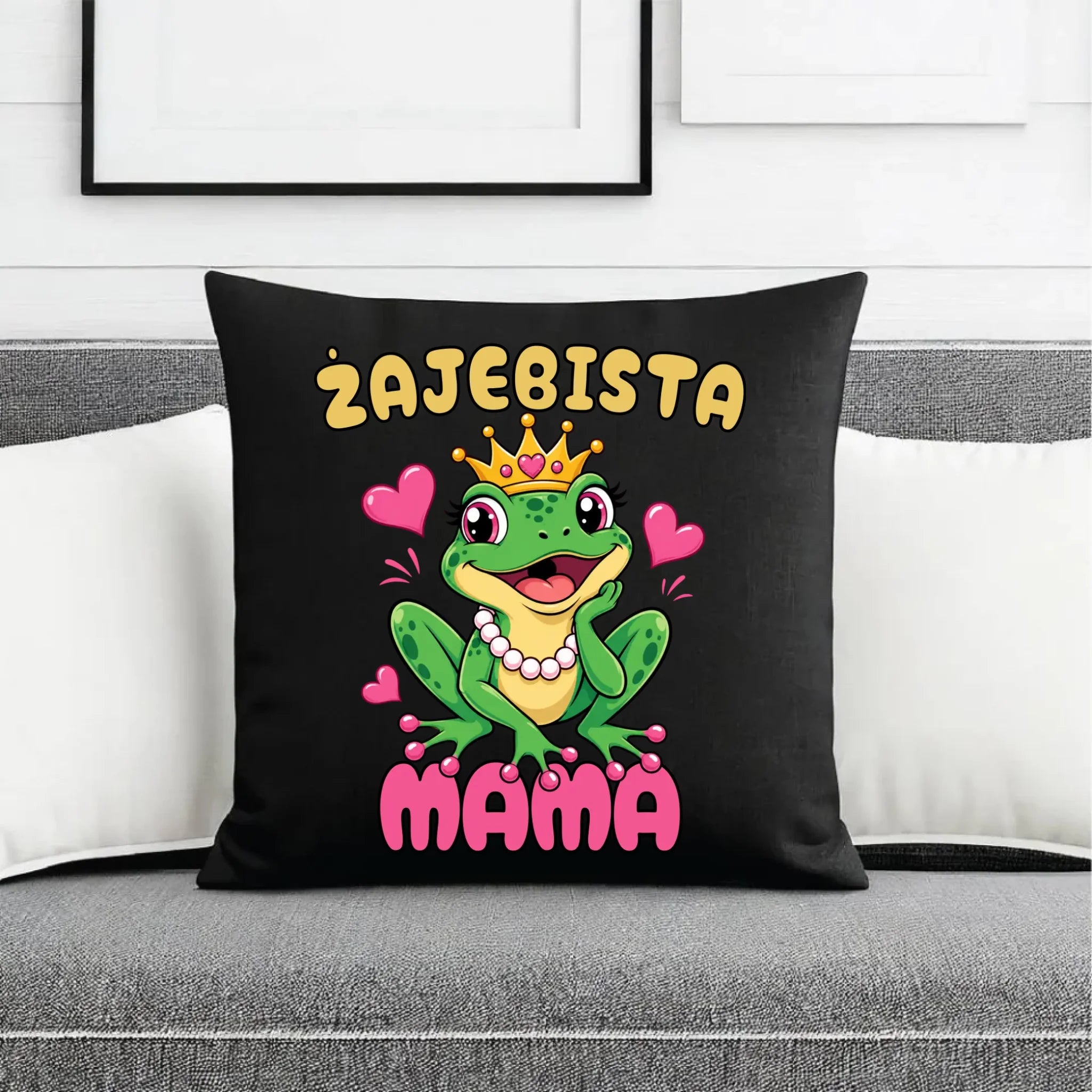 Poduszka dekoracyjna dla mamy - Żajebista Mama DM50 - StoryCups.pl