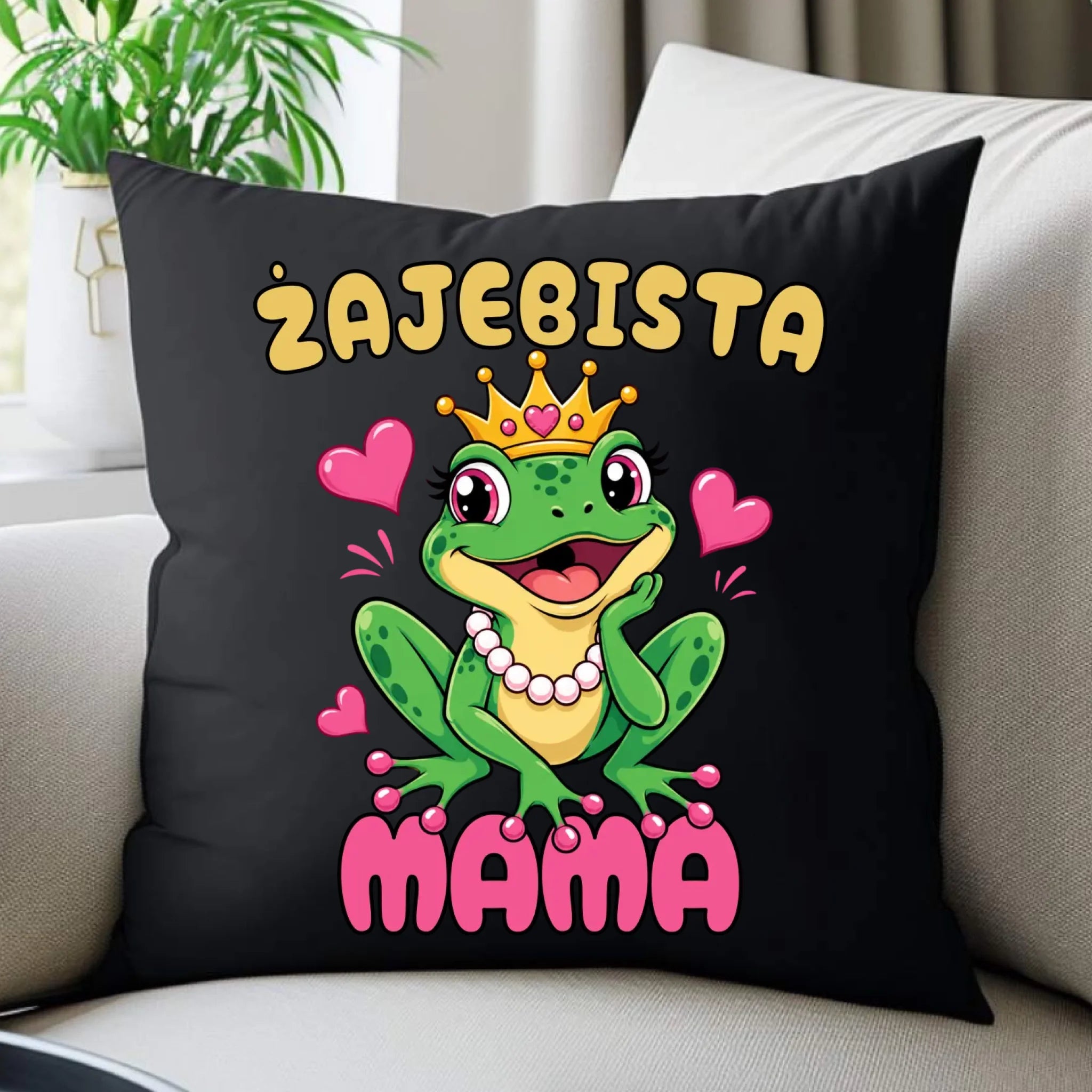 Poduszka dekoracyjna dla mamy - Żajebista Mama DM50 - StoryCups.pl