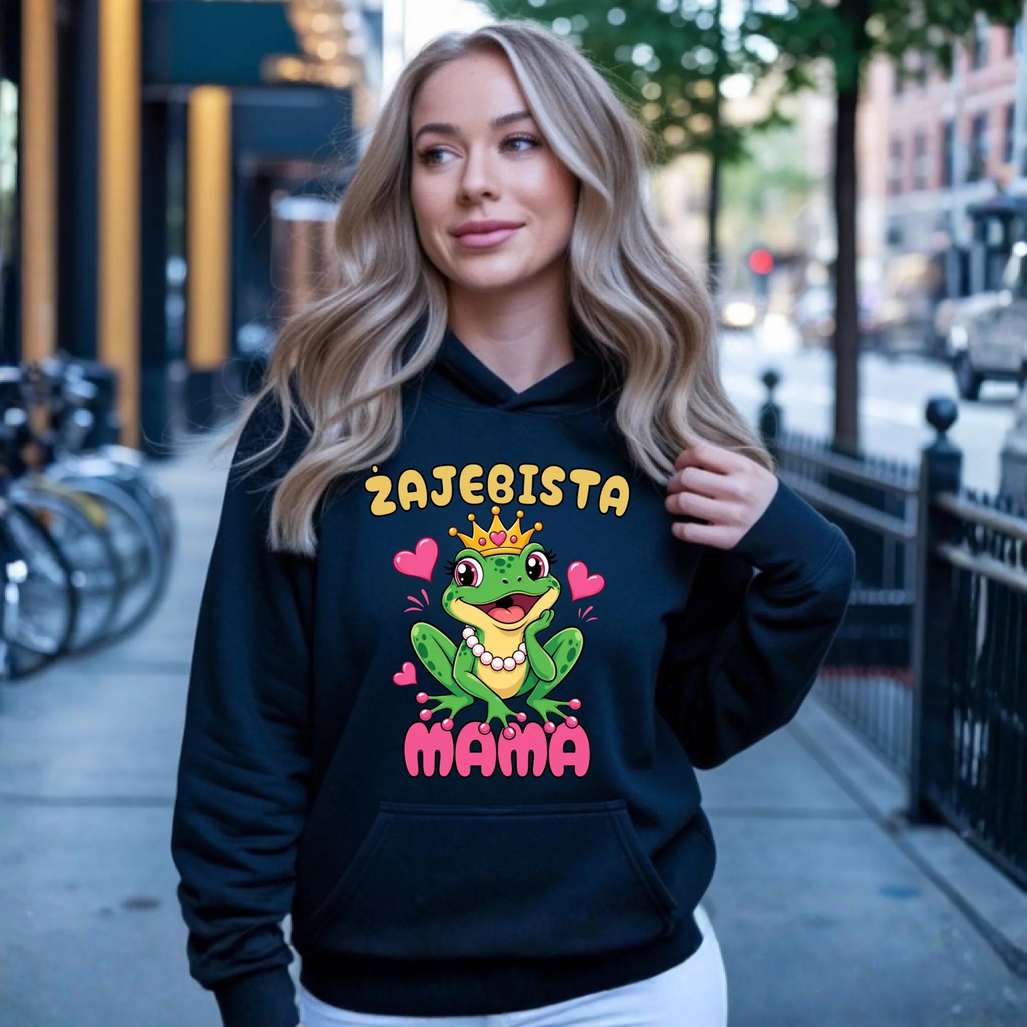 Bluza z kapturem dla mamy - Żajebista Mama DM50 - StoryCups.pl
