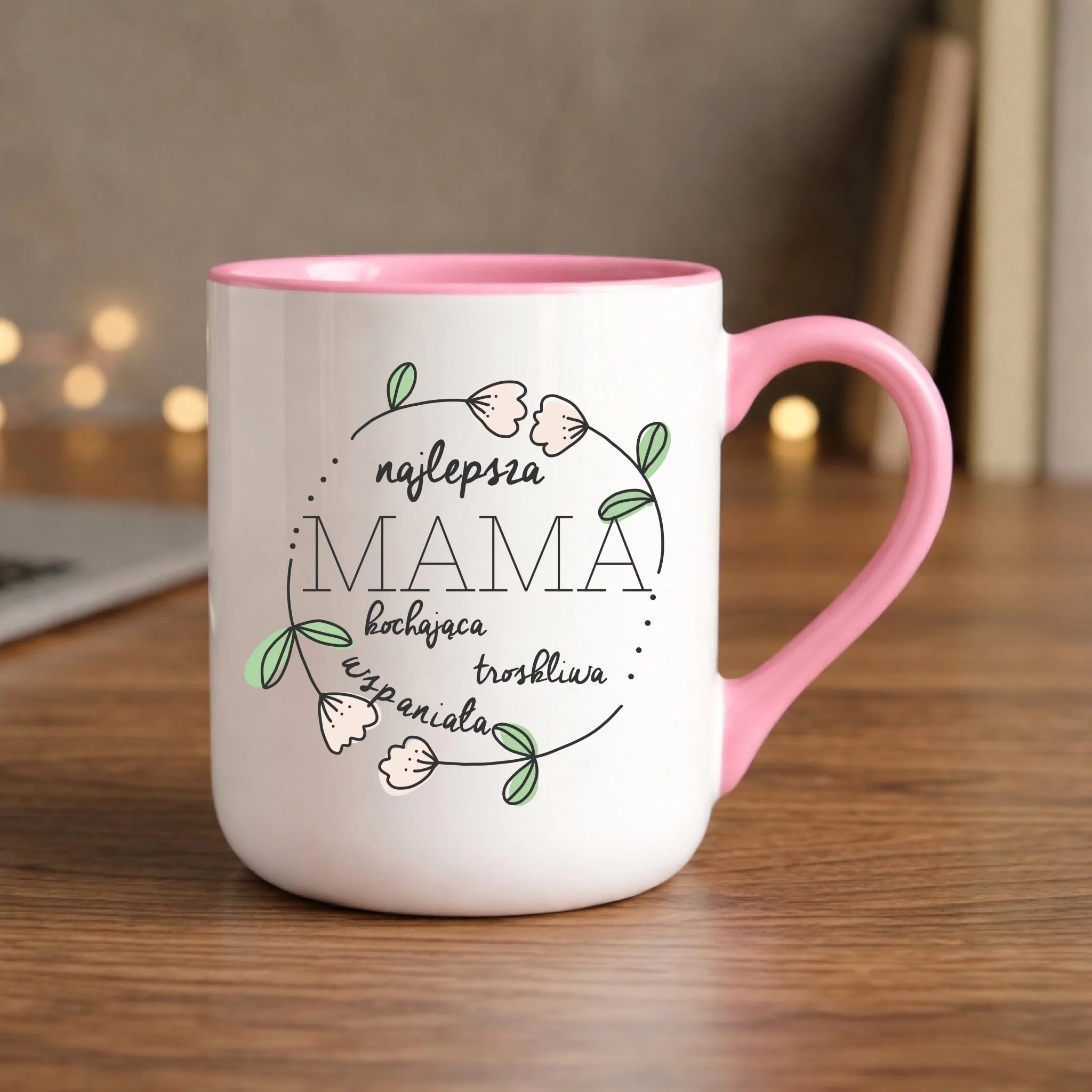 Kubek elegant dla mamy - Mama kochająca i troskliwa DM51 - StoryCups.pl