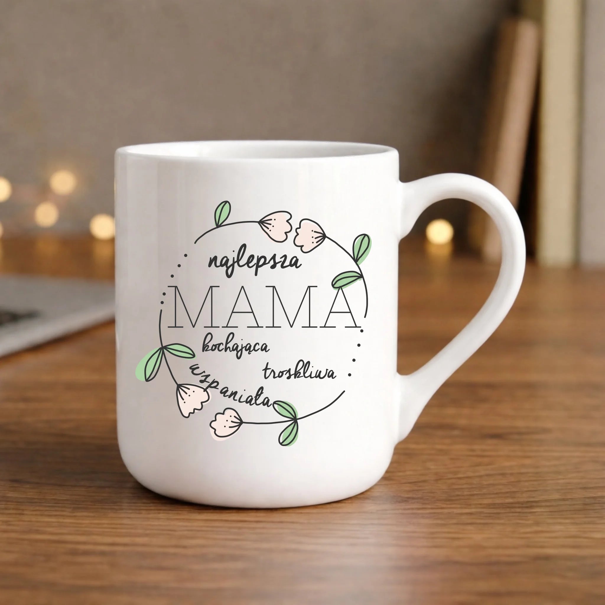 Kubek elegant dla mamy - Mama kochająca i troskliwa DM51 - StoryCups.pl