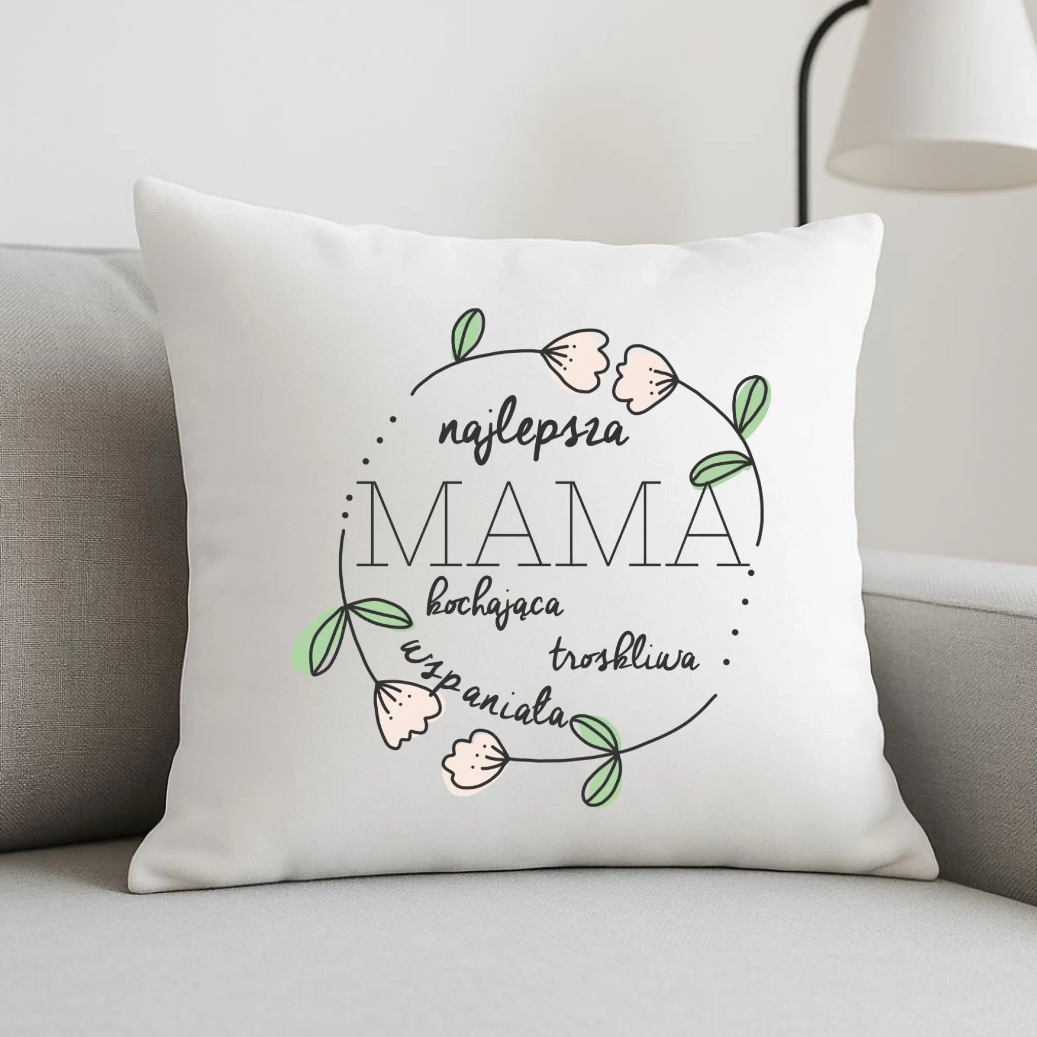 Poduszka dla mamy - Mama kochająca i troskliwa DM51 - StoryCups.pl