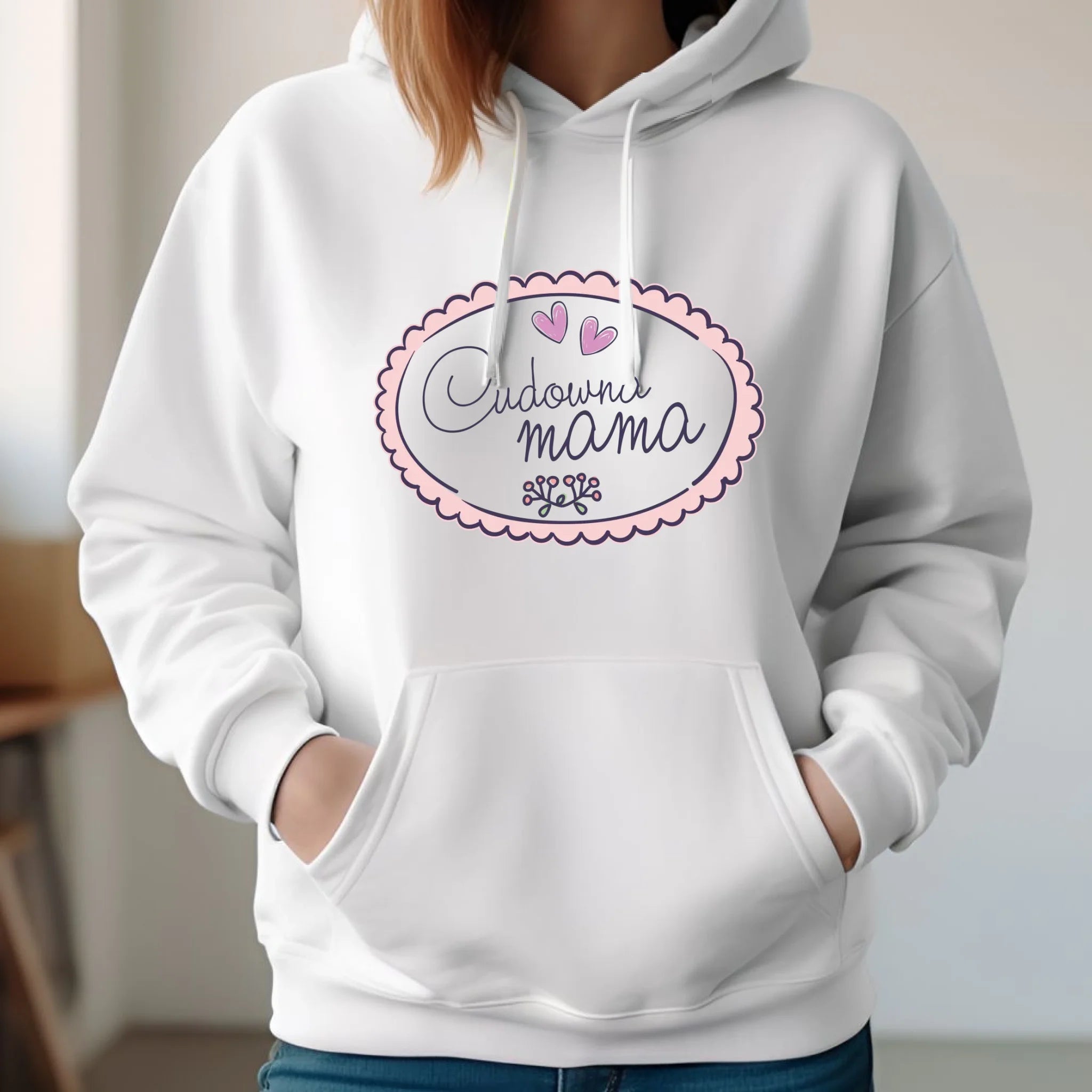 Bluza z kapturem dla mamy - Cudowna mama DM52 - StoryCups.pl