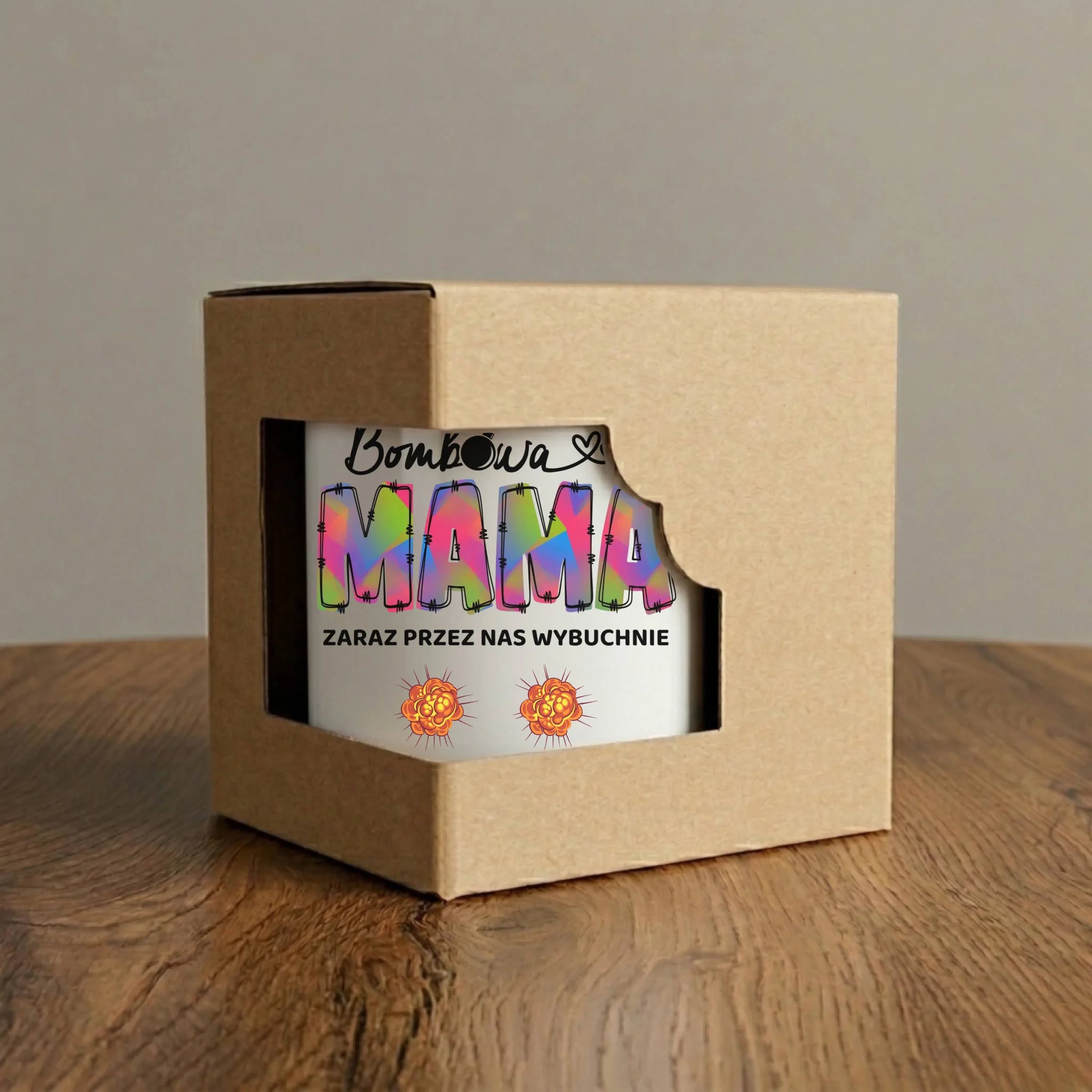 Kubek magiczny dla mamy z imionami dzieci - Bombowa mama - personalizowany DM53 - StoryCups.pl