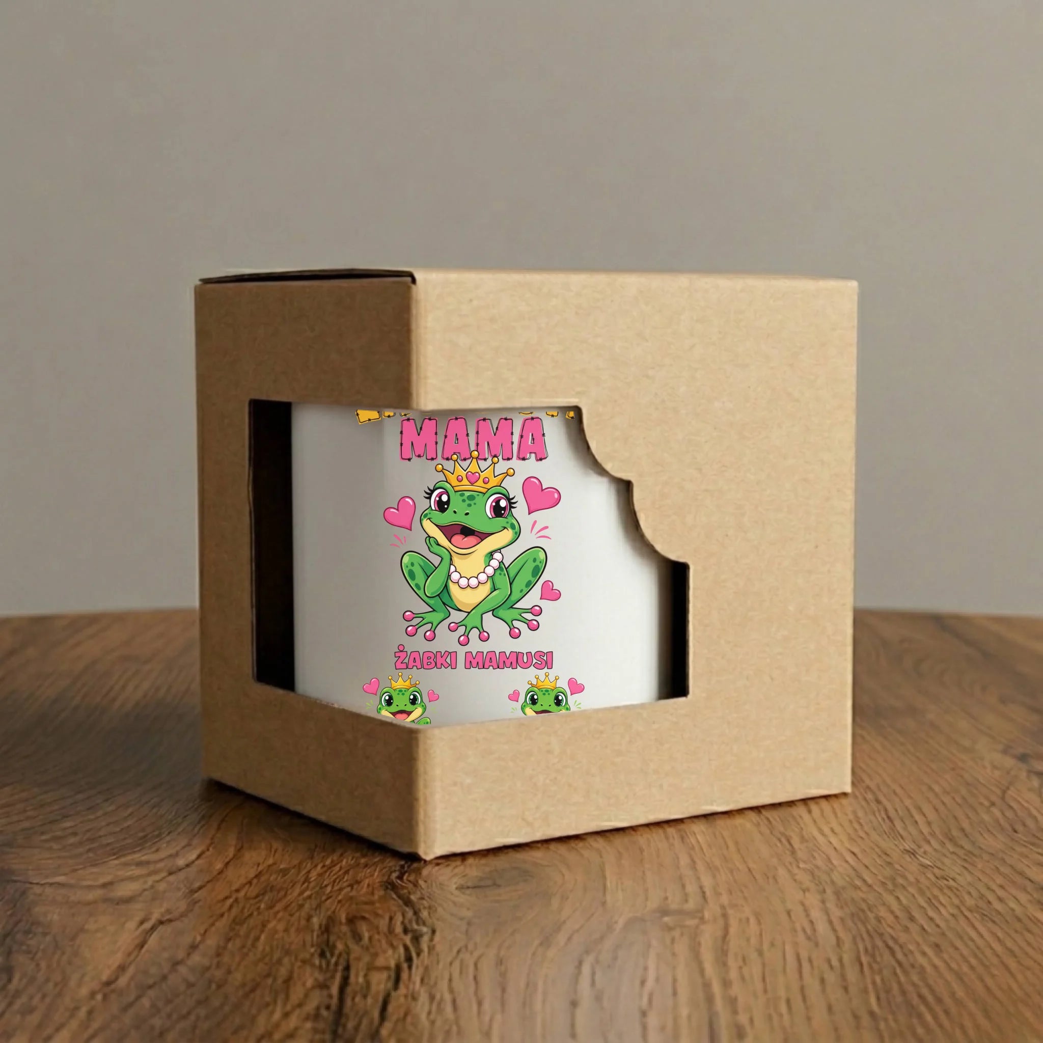 Kubek magiczny dla mamy z imionami dzieci - Żabki Mamusi - personalizowany DM54 - StoryCups.pl
