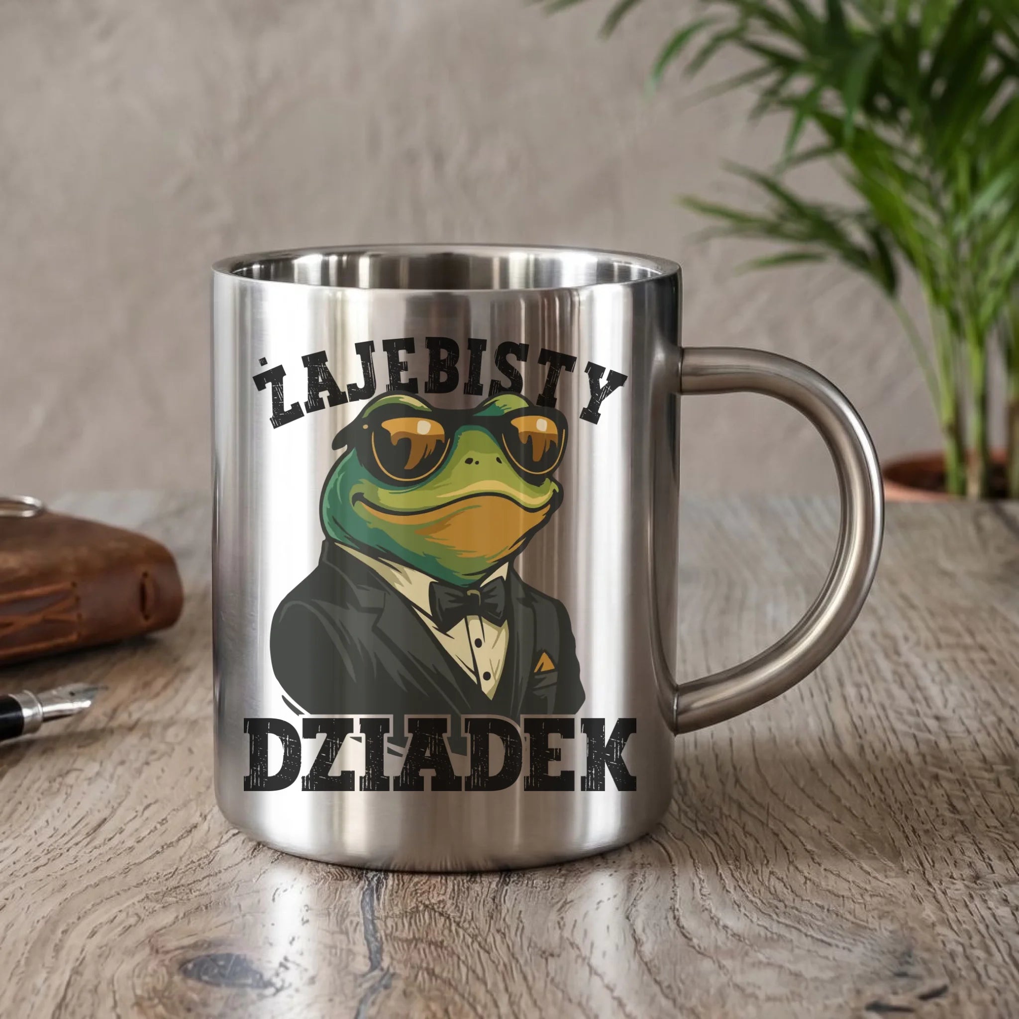 Kubek metalowy dla dziadka - Żajebisty dziadek D42 - StoryCups.pl