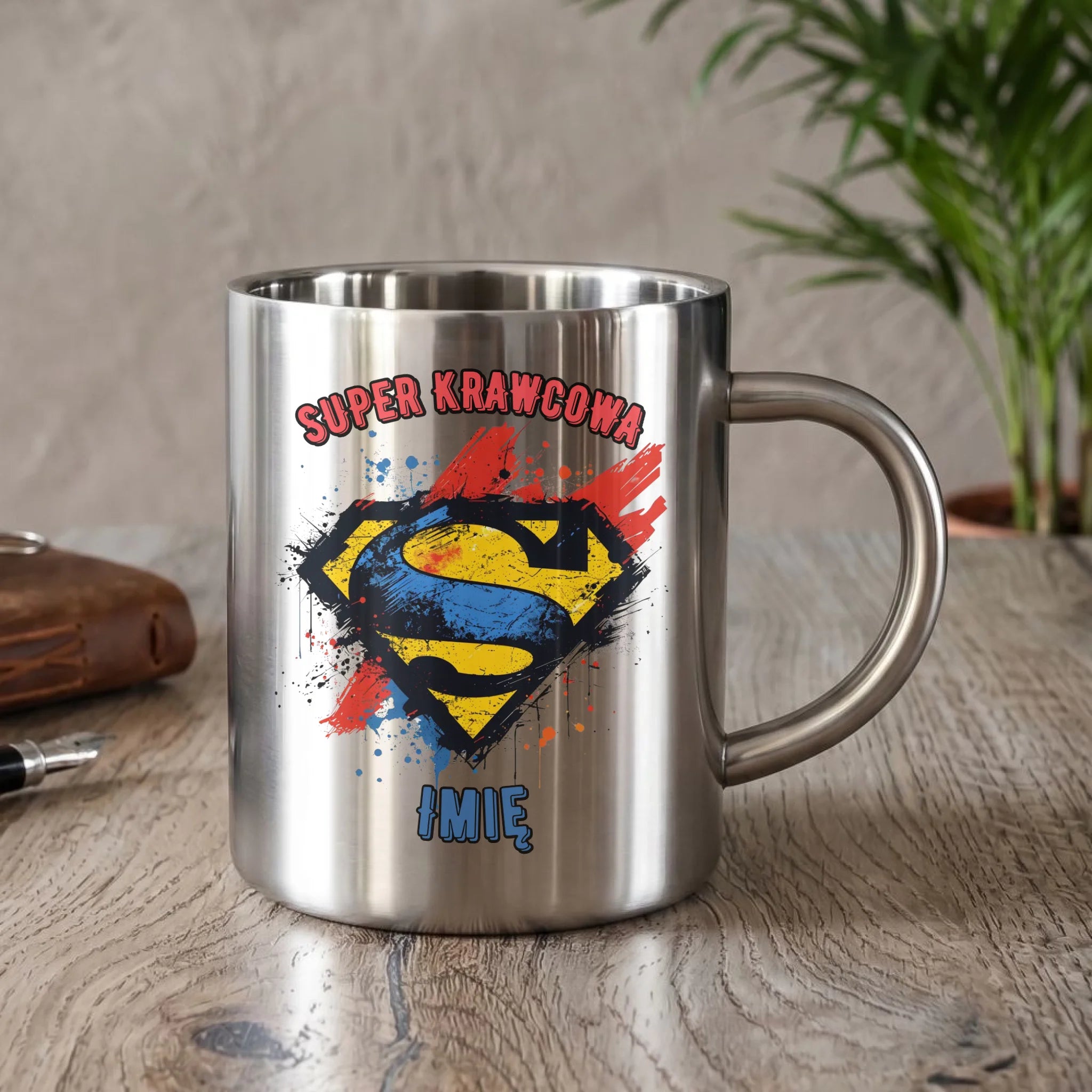 Kubek metalowy szyciowy dla krawcowej - Super krawcowa HS36 - StoryCups.pl