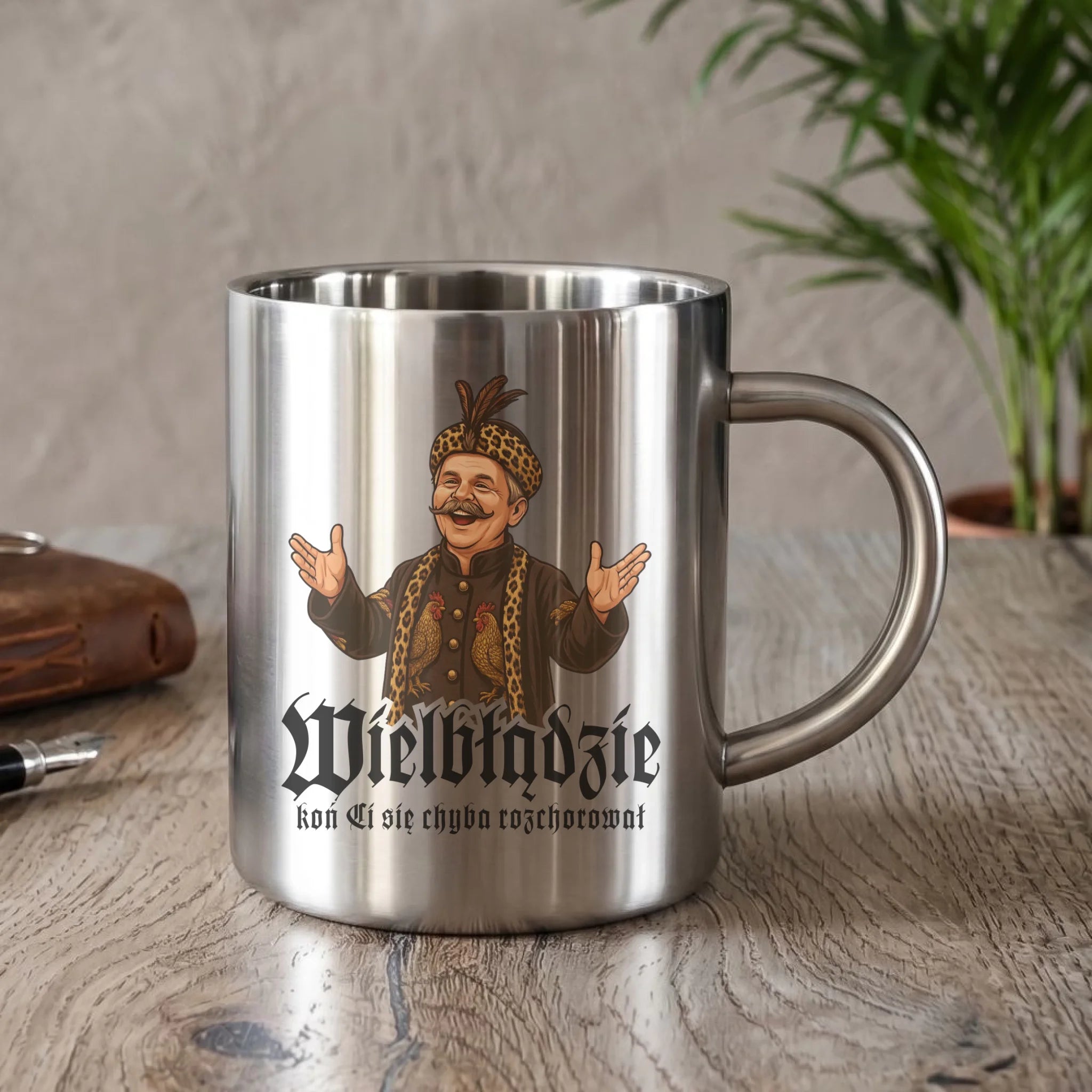 Kubek metalowy - Wielbłądzie, koń Ci się chyba rozchorował - dla fanów serialu 1670 H61 - StoryCups.pl