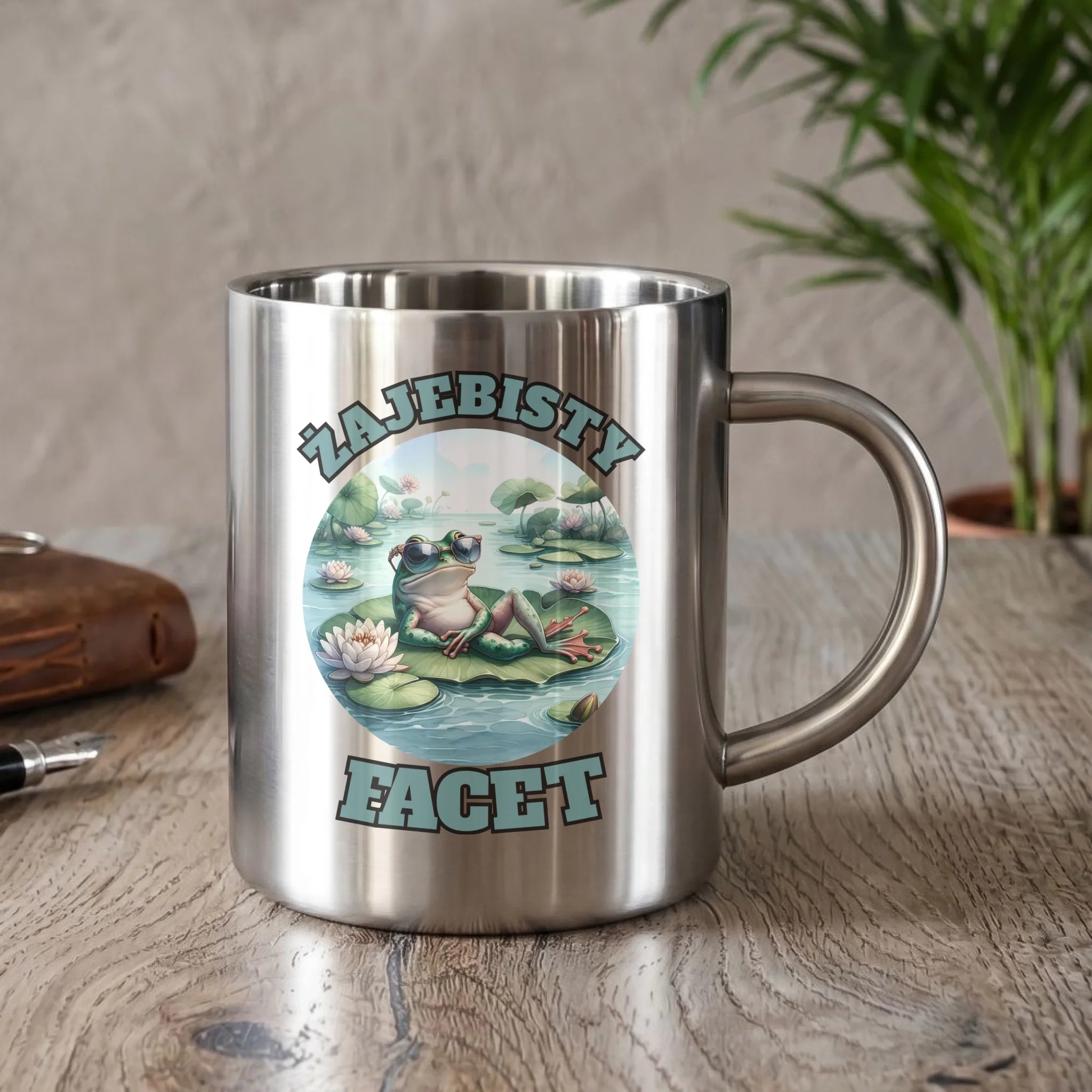 Kubek metalowy - Żajebisty facet DCH08 - StoryCups.pl