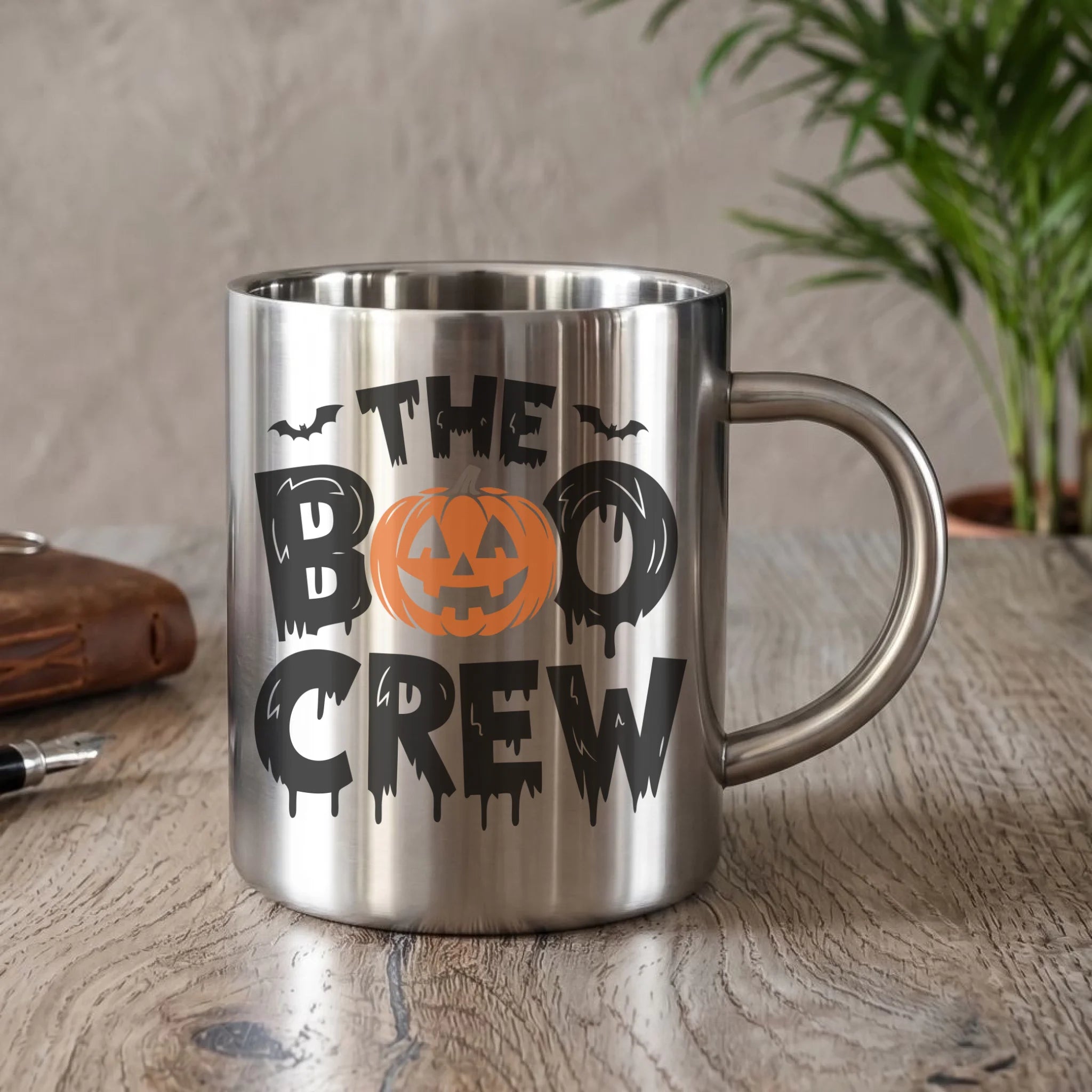 Kubek metalowy na Halloween - The Boo Crew HL12 - StoryCups.pl