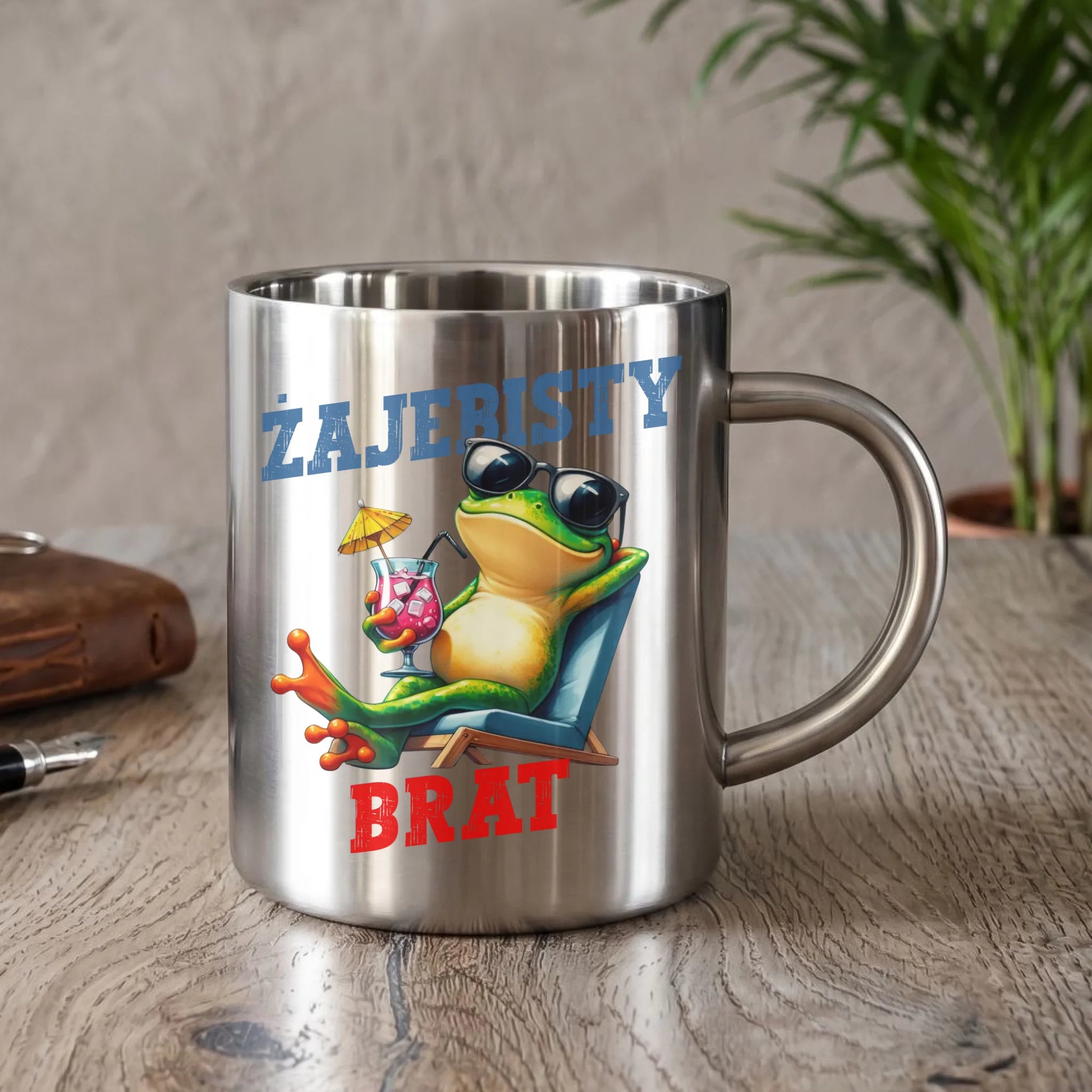 Kubek metalowy dla brata - Żajebisty Brat DB01 - StoryCups.pl