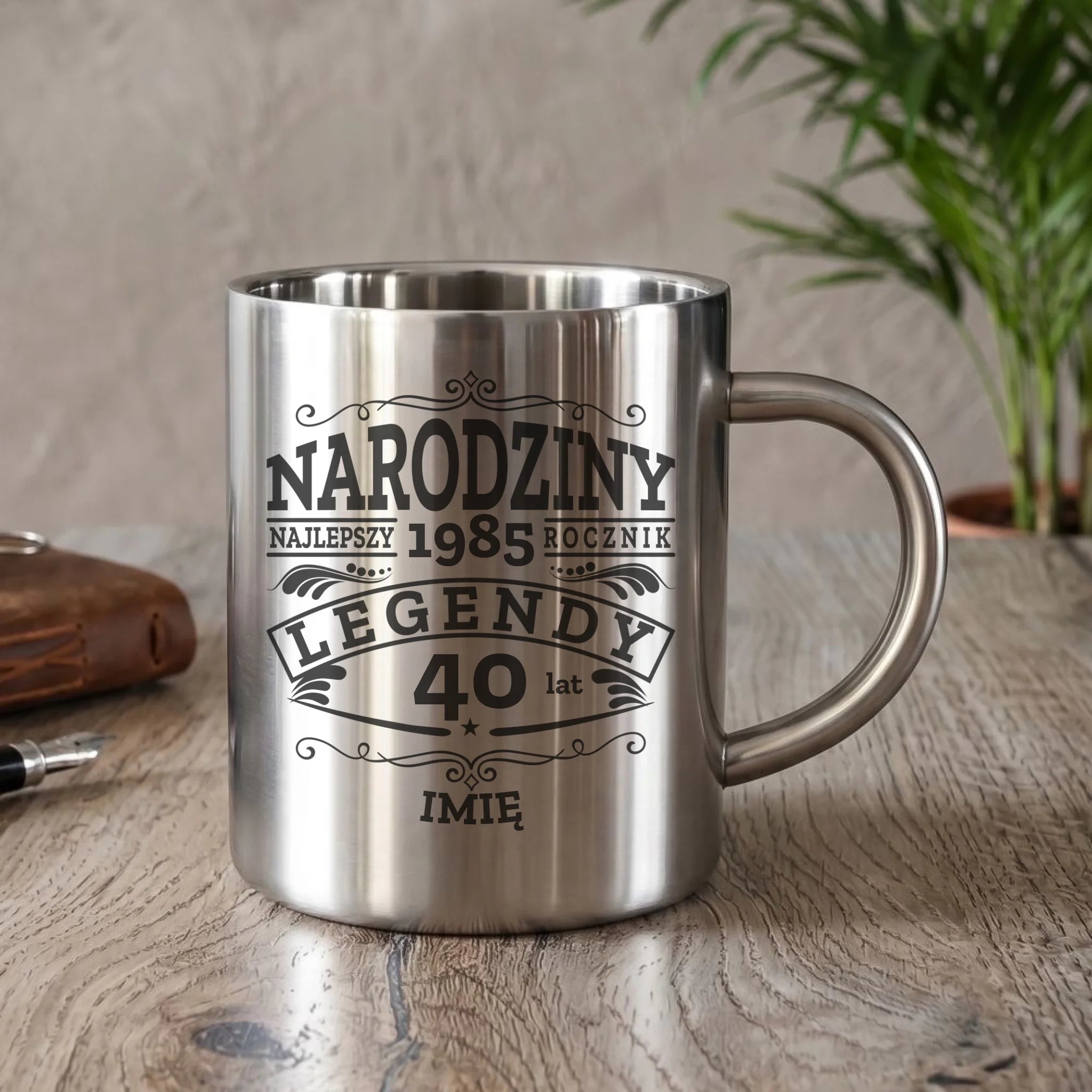 Narodziny Legendy | Kubek metalowy na urodziny U01 - StoryCups.pl