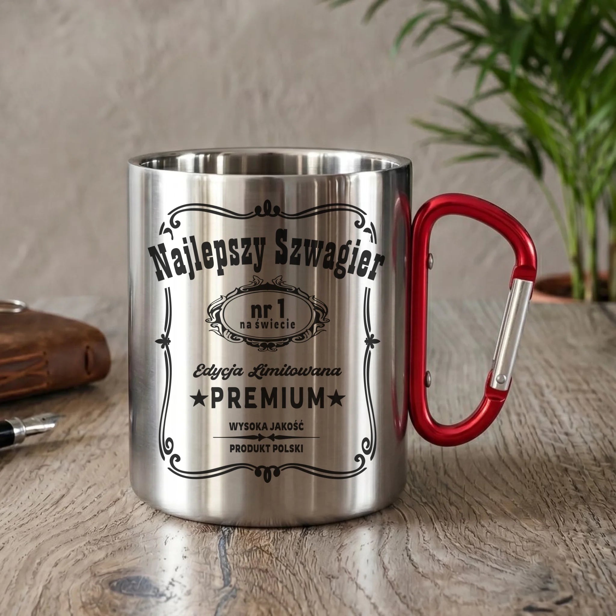Kubek metalowy dla szwagra - Najlepszy Szwagier Edycja Limitowana DSZ02 - StoryCups.pl
