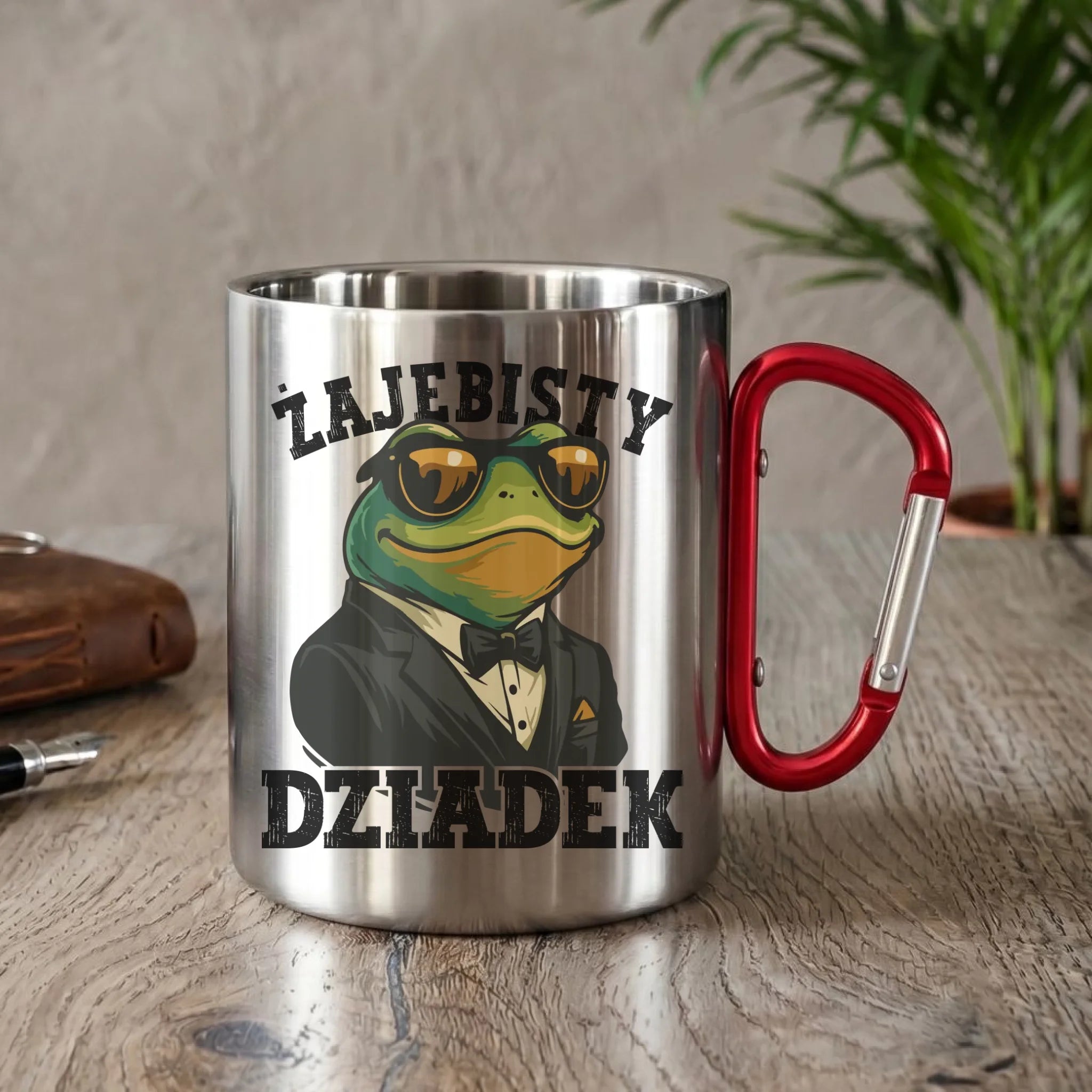Kubek metalowy dla dziadka - Żajebisty dziadek D42 - StoryCups.pl