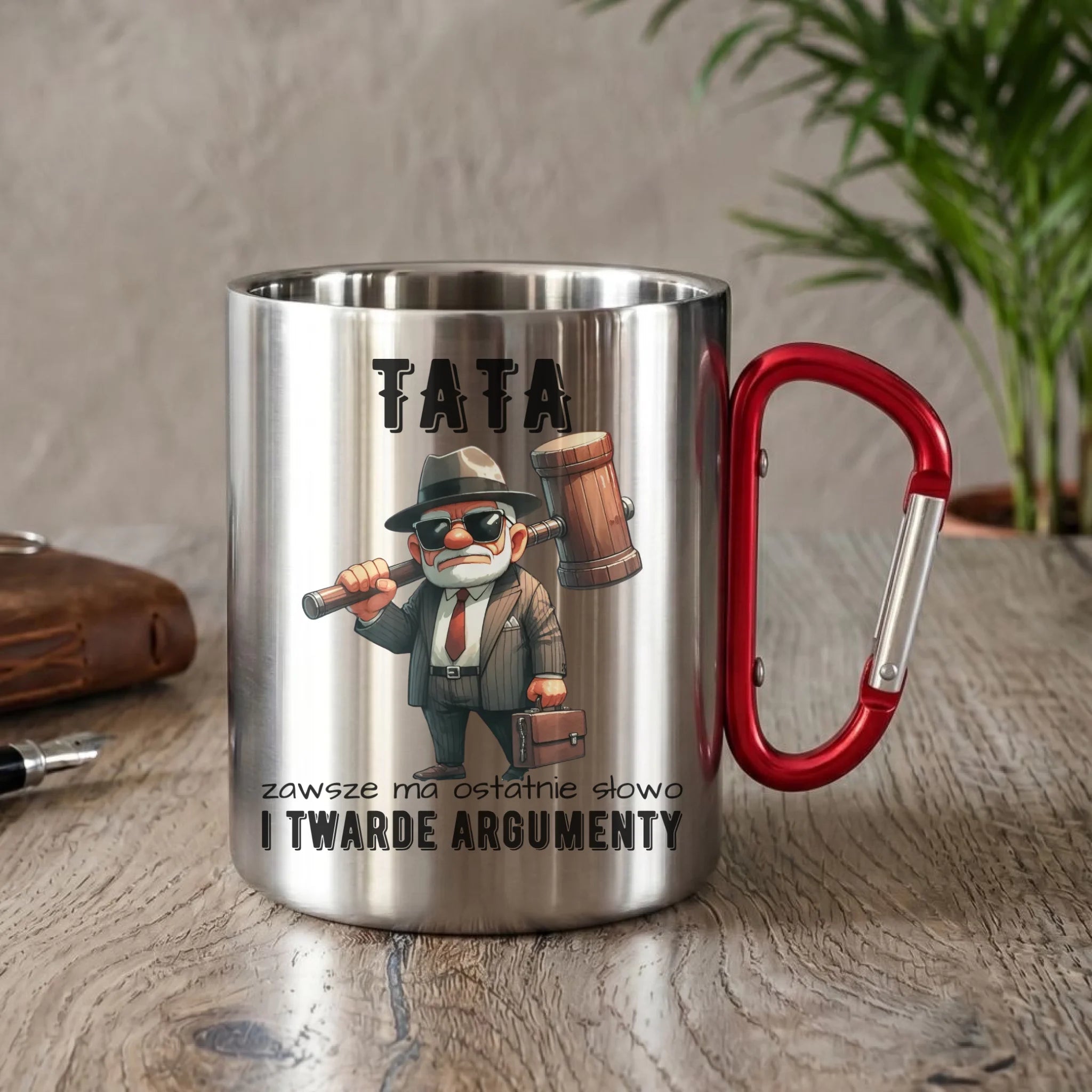 Kubek metalowy dla taty - Tata zawsze ma ostatnie słowo DT82 - StoryCups.pl