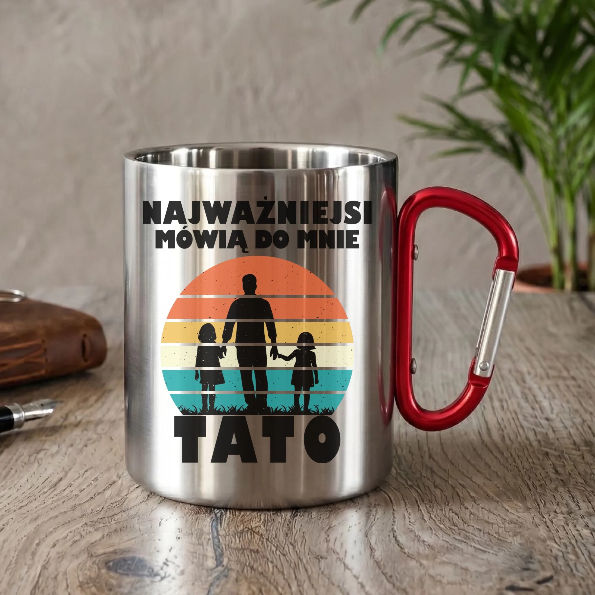 Kubek metalowy dla taty - Najważniejsi mówią do mnie tato DT31 - StoryCups.pl